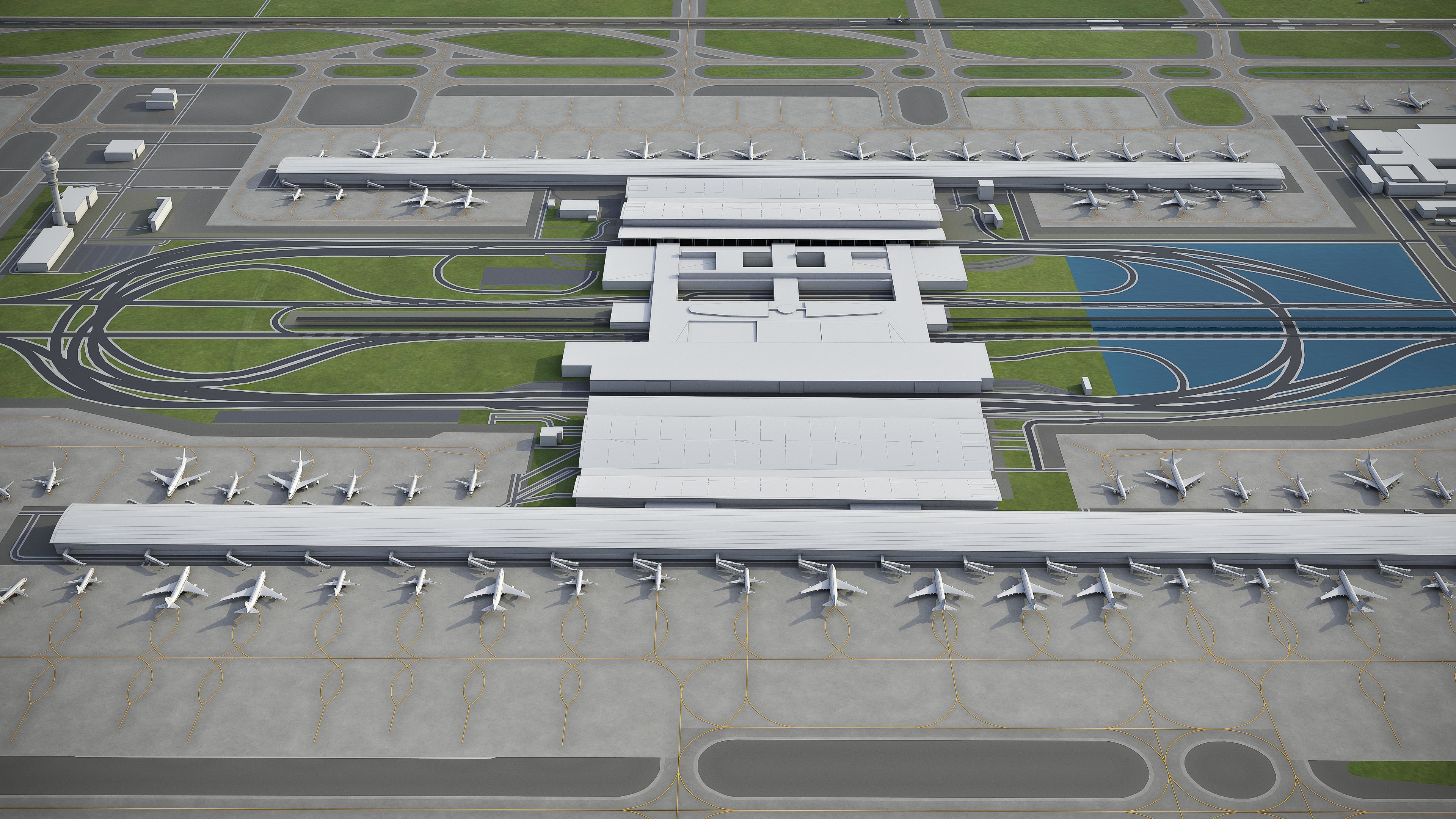 上海浦东国际机场-pvg3d模型