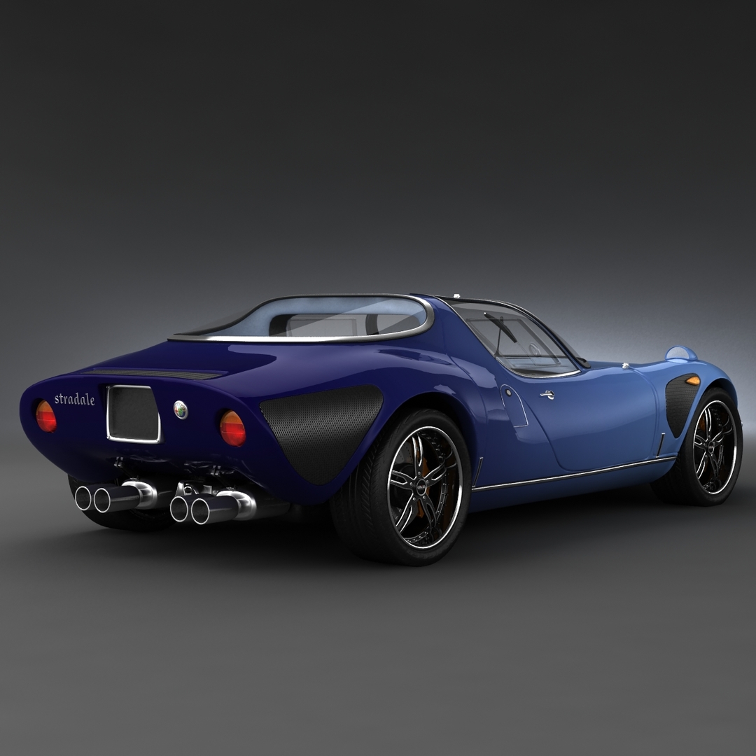 Modelo 3d Alfa Romeo Stradale Tunned TurboSquid 625423