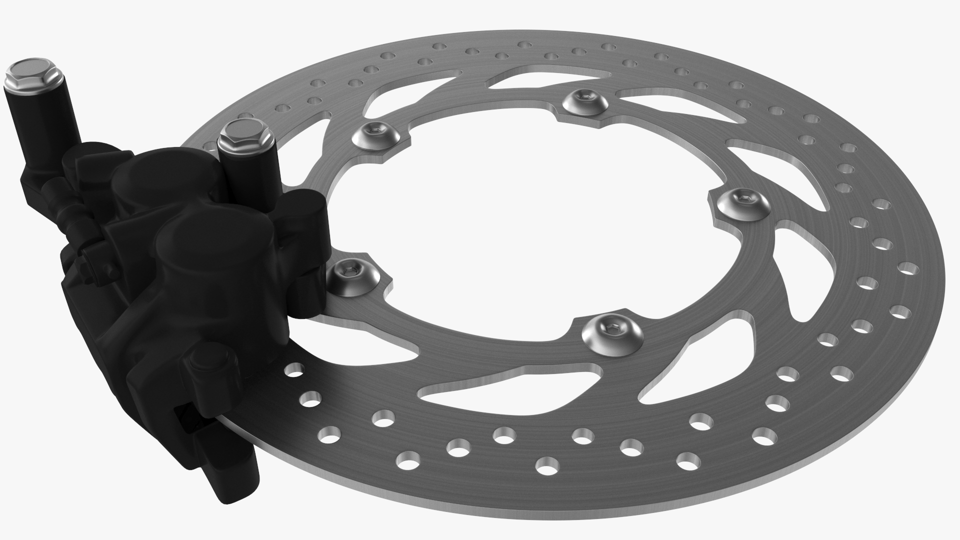 3d model motorcycle disk brake