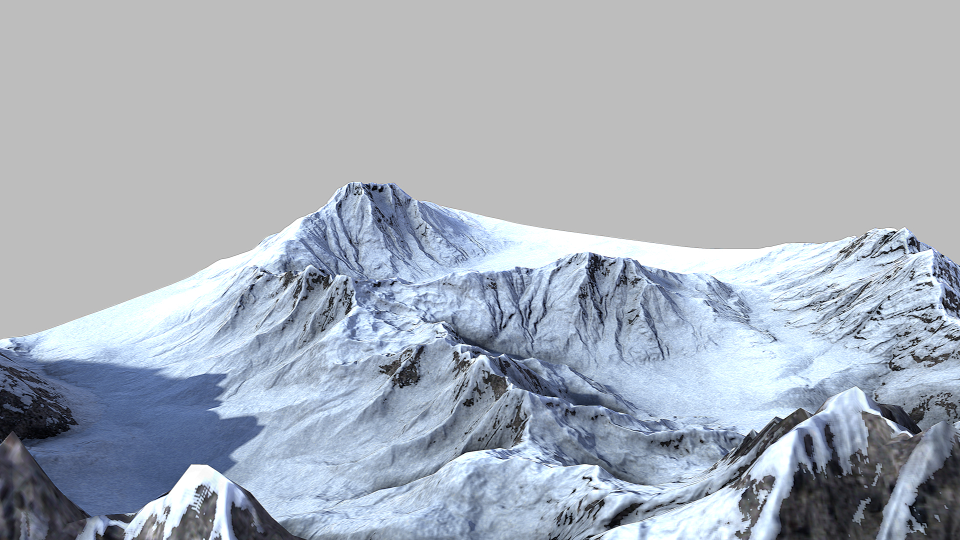 雪山3d模型