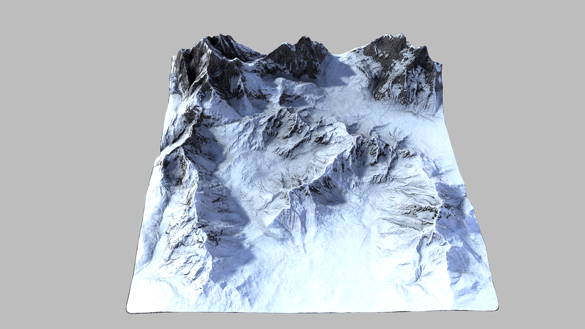 雪山3d模型