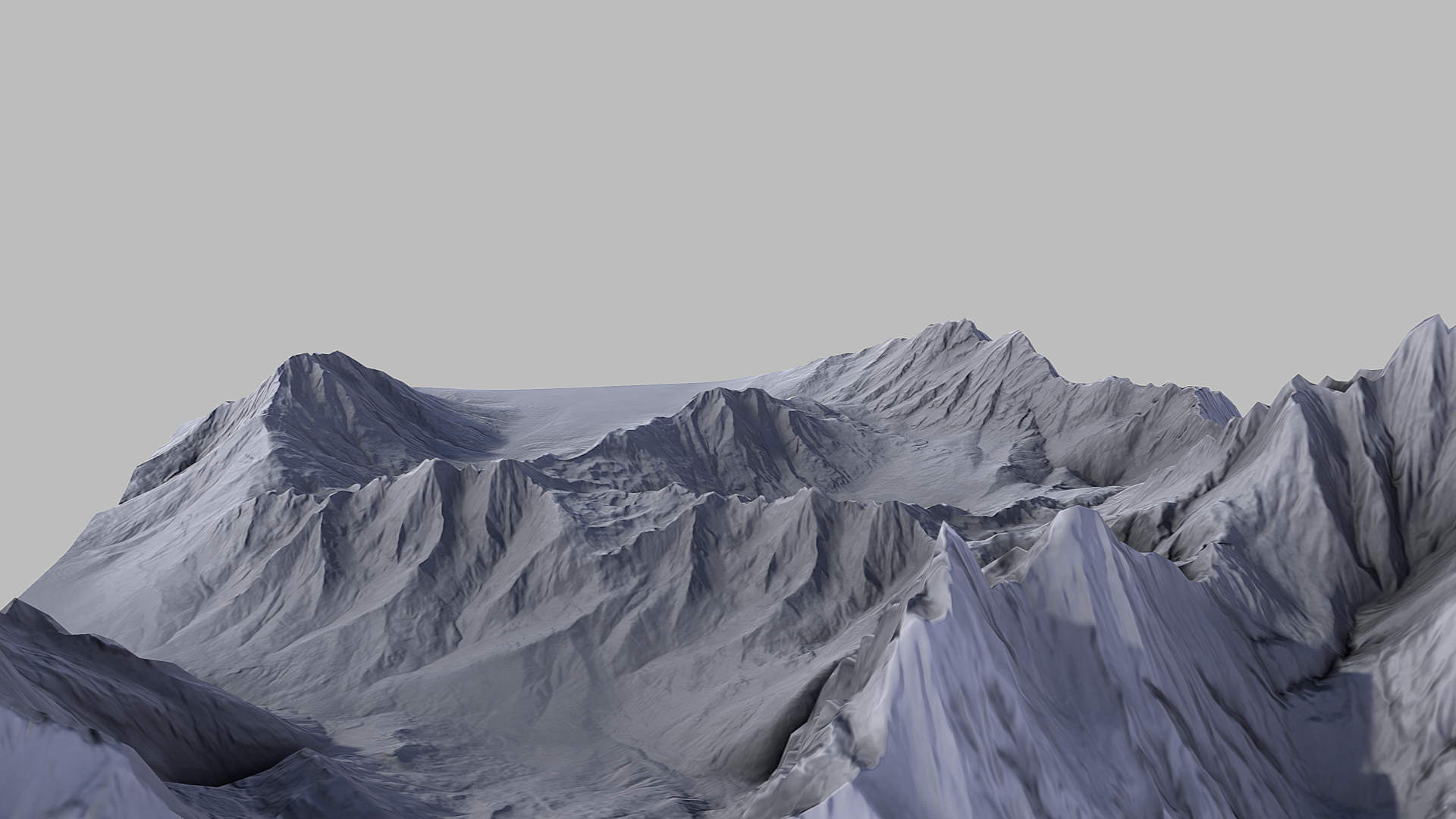 雪山3d模型