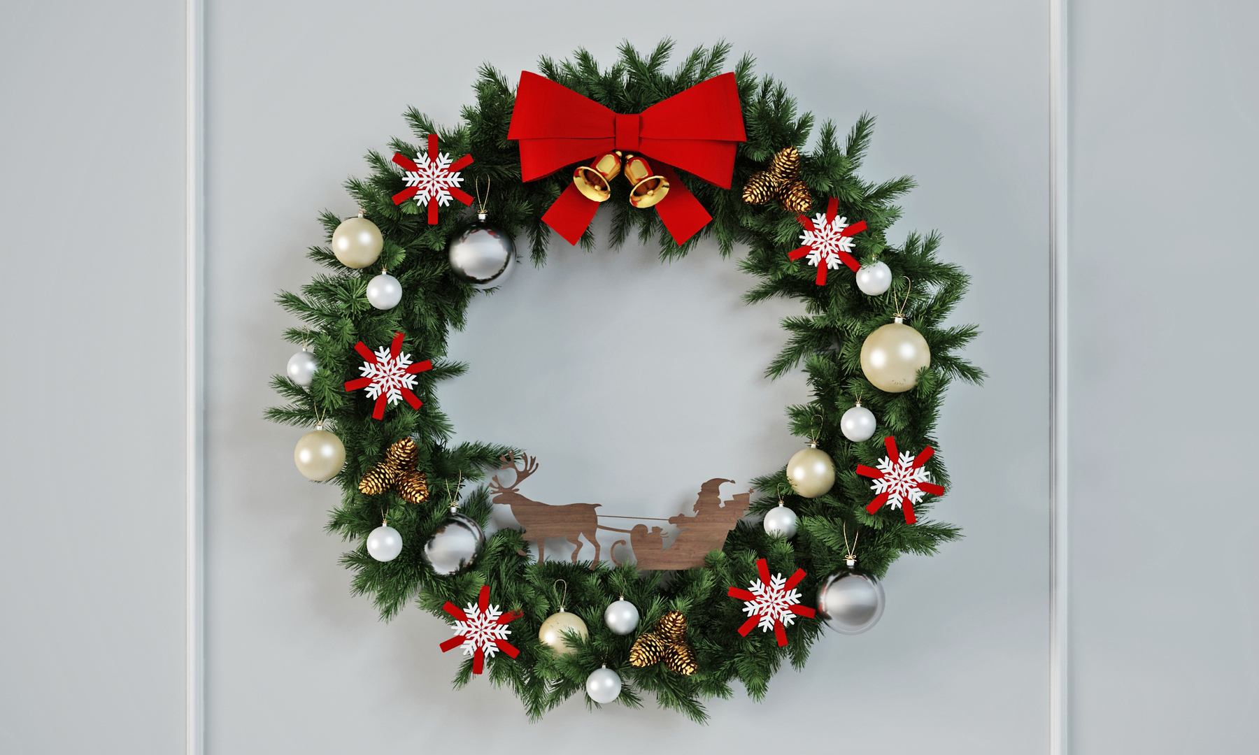 3d christmas wreath