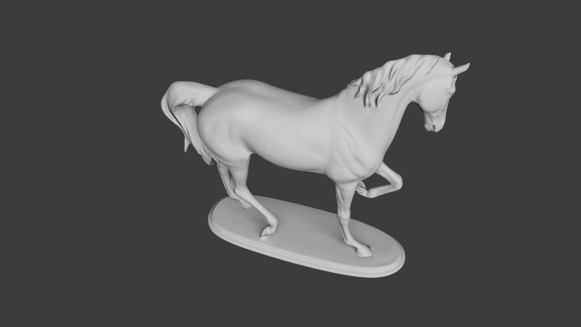 马雕像3d模型