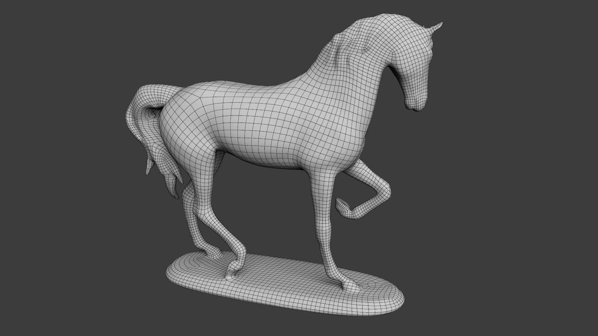 马雕像3d模型