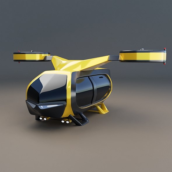 未来宇宙飞船(1)3d模型