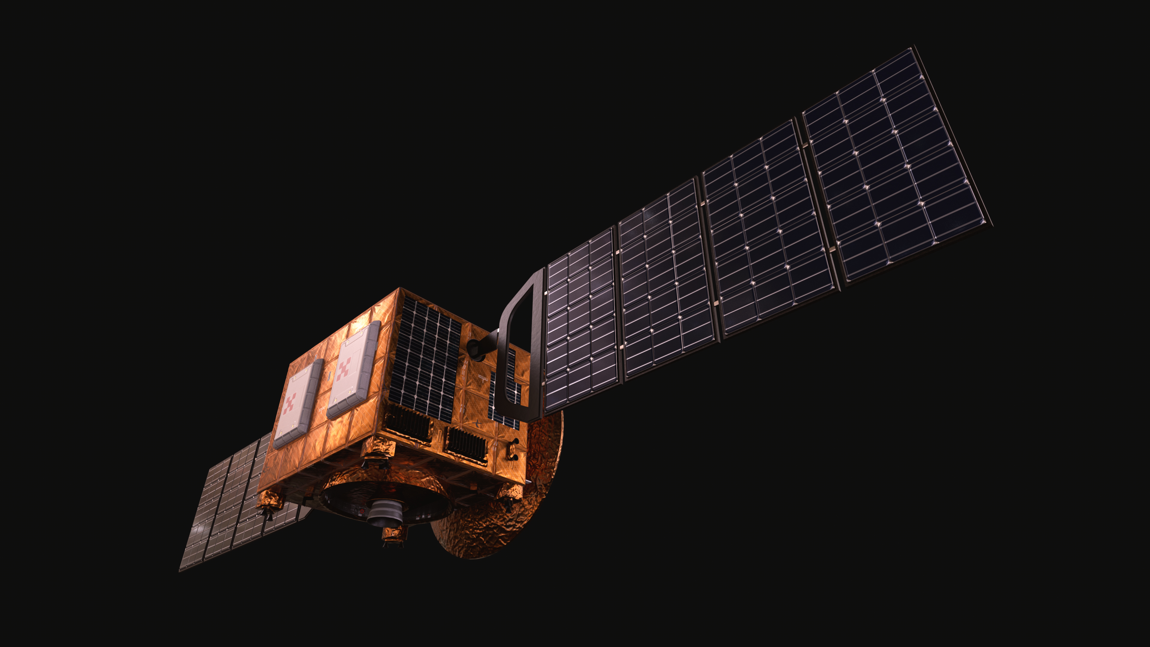 轨道太空卫星3d模型