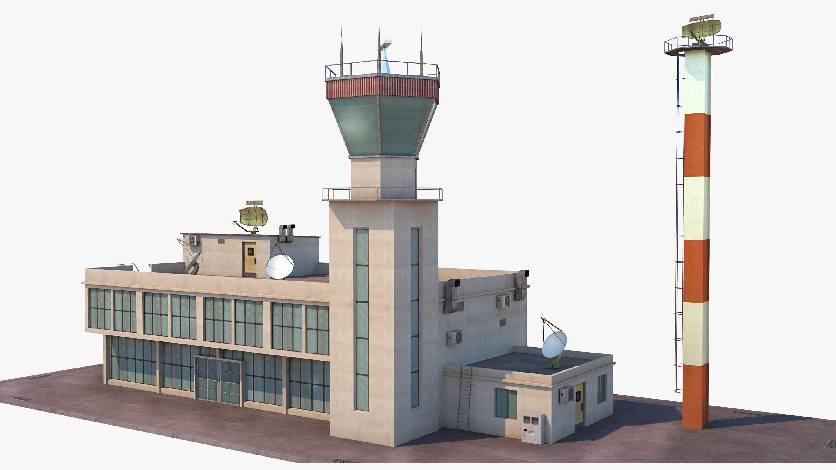 机场航站楼-控制塔3d模型