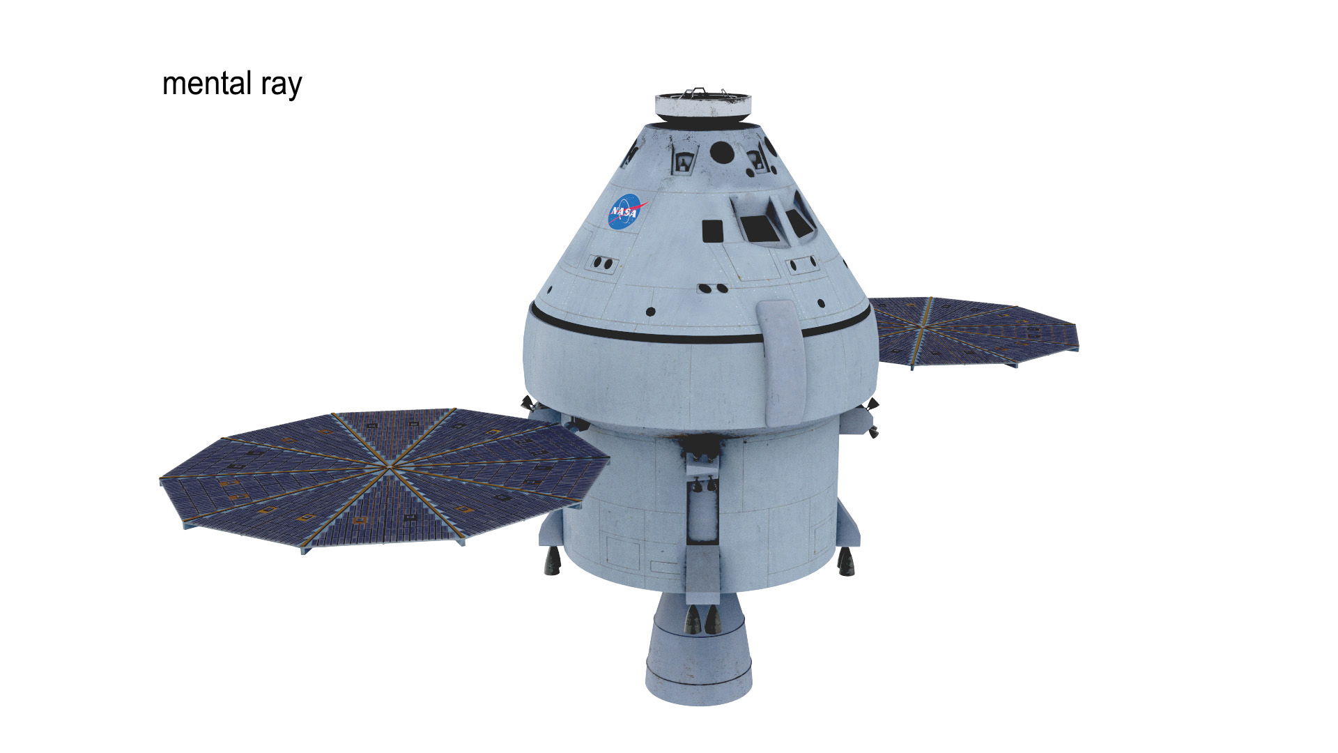 orion space capsule 3d model