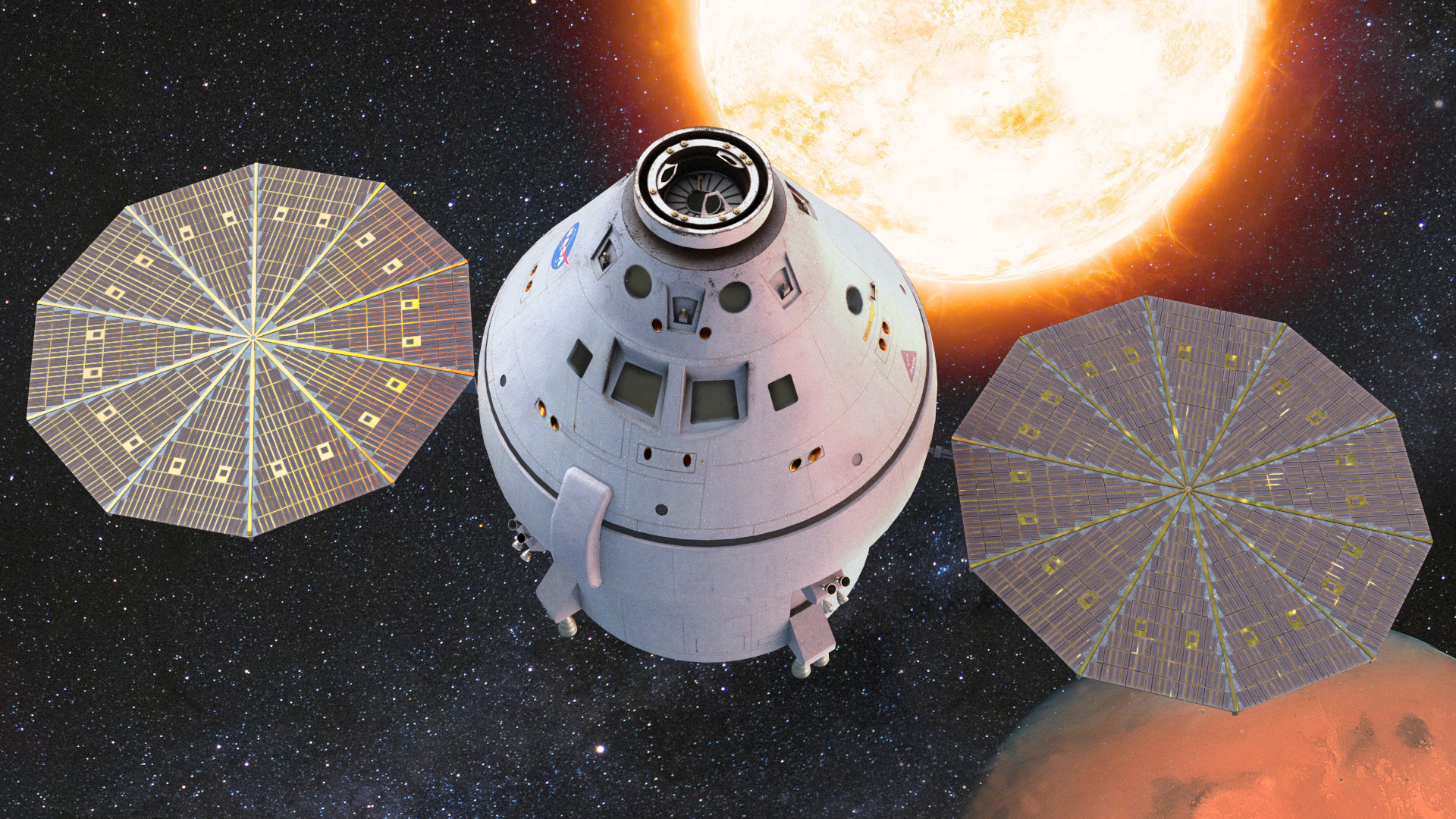 orion space capsule 3d model