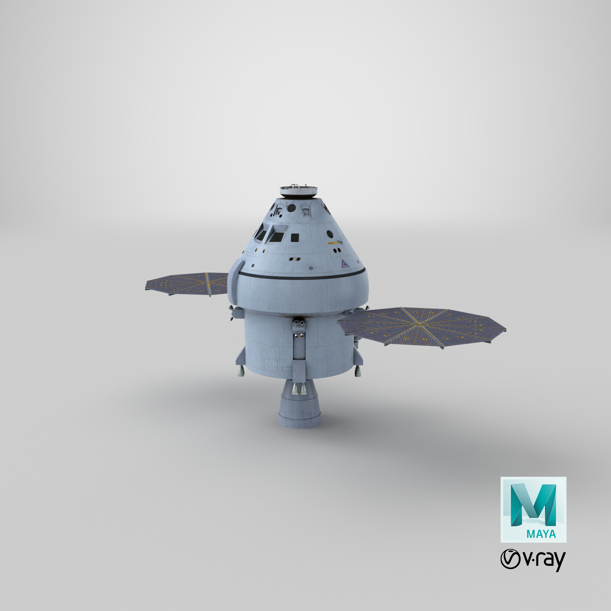 orion space capsule 3d model