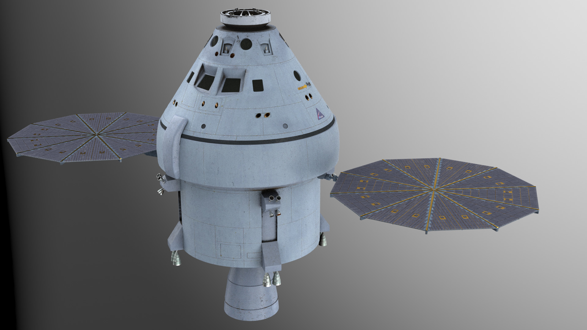 orion space capsule 3d model