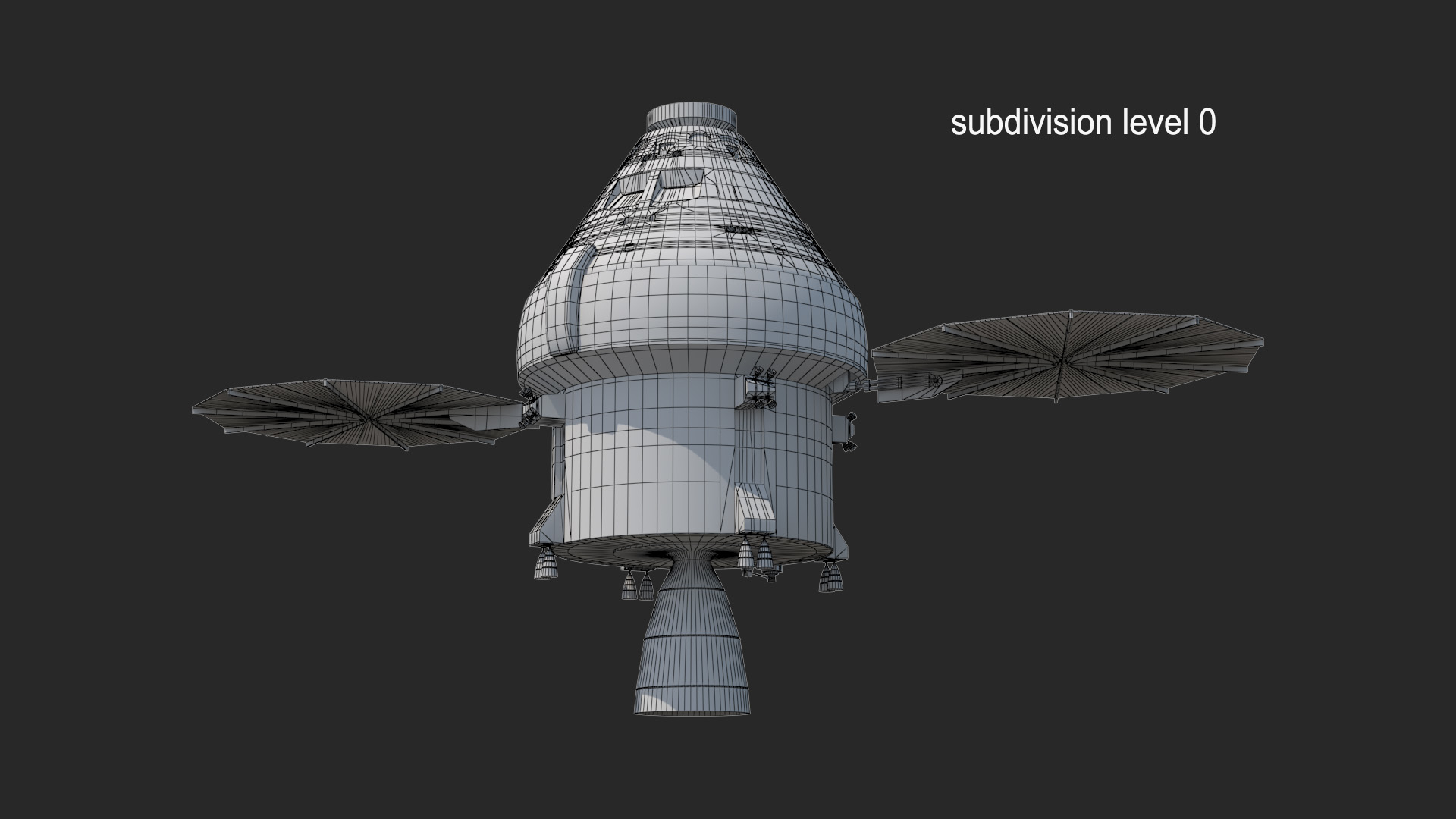 orion space capsule 3d model