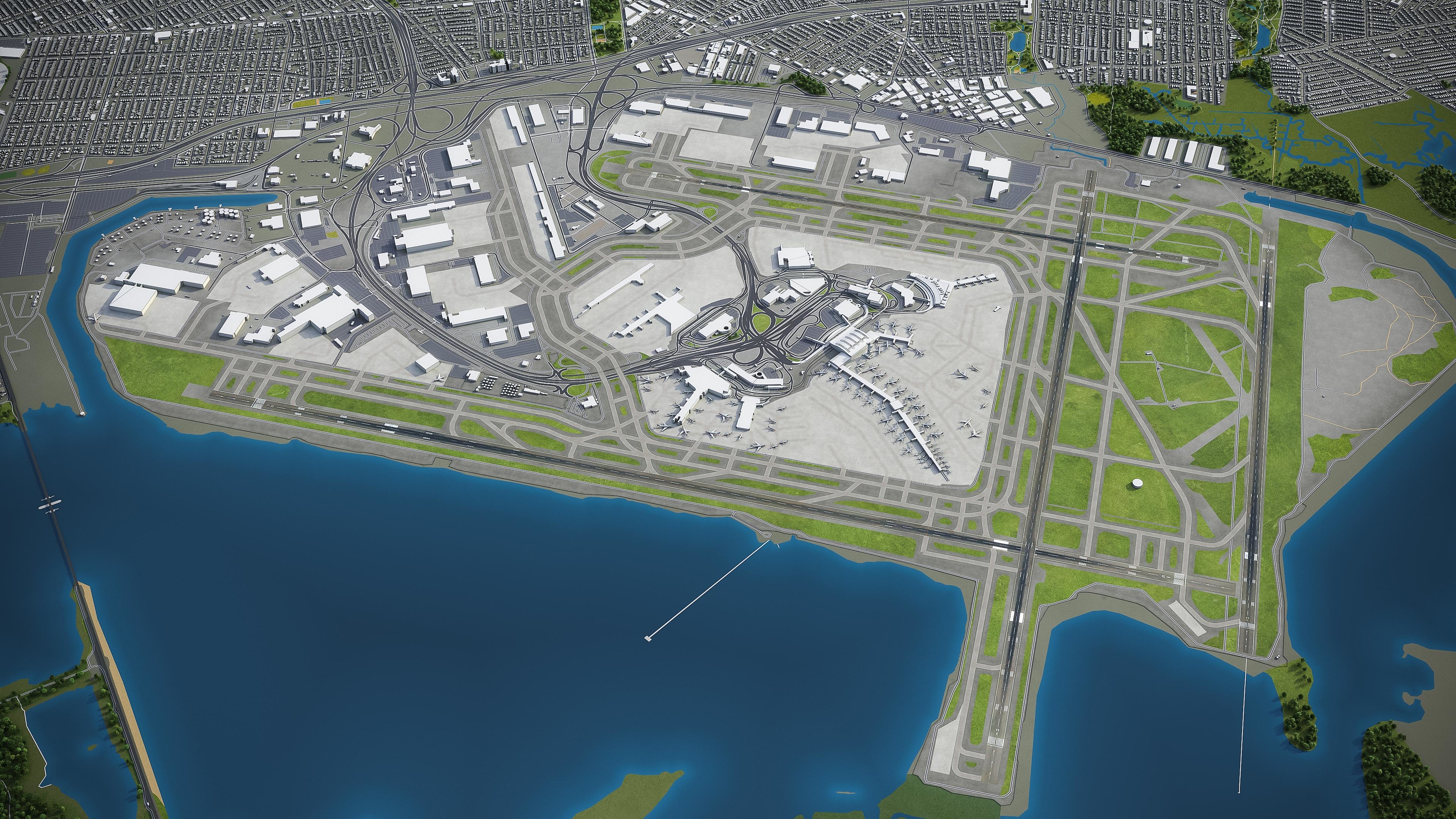 肯尼迪国际机场-肯尼迪国际机场3d模型