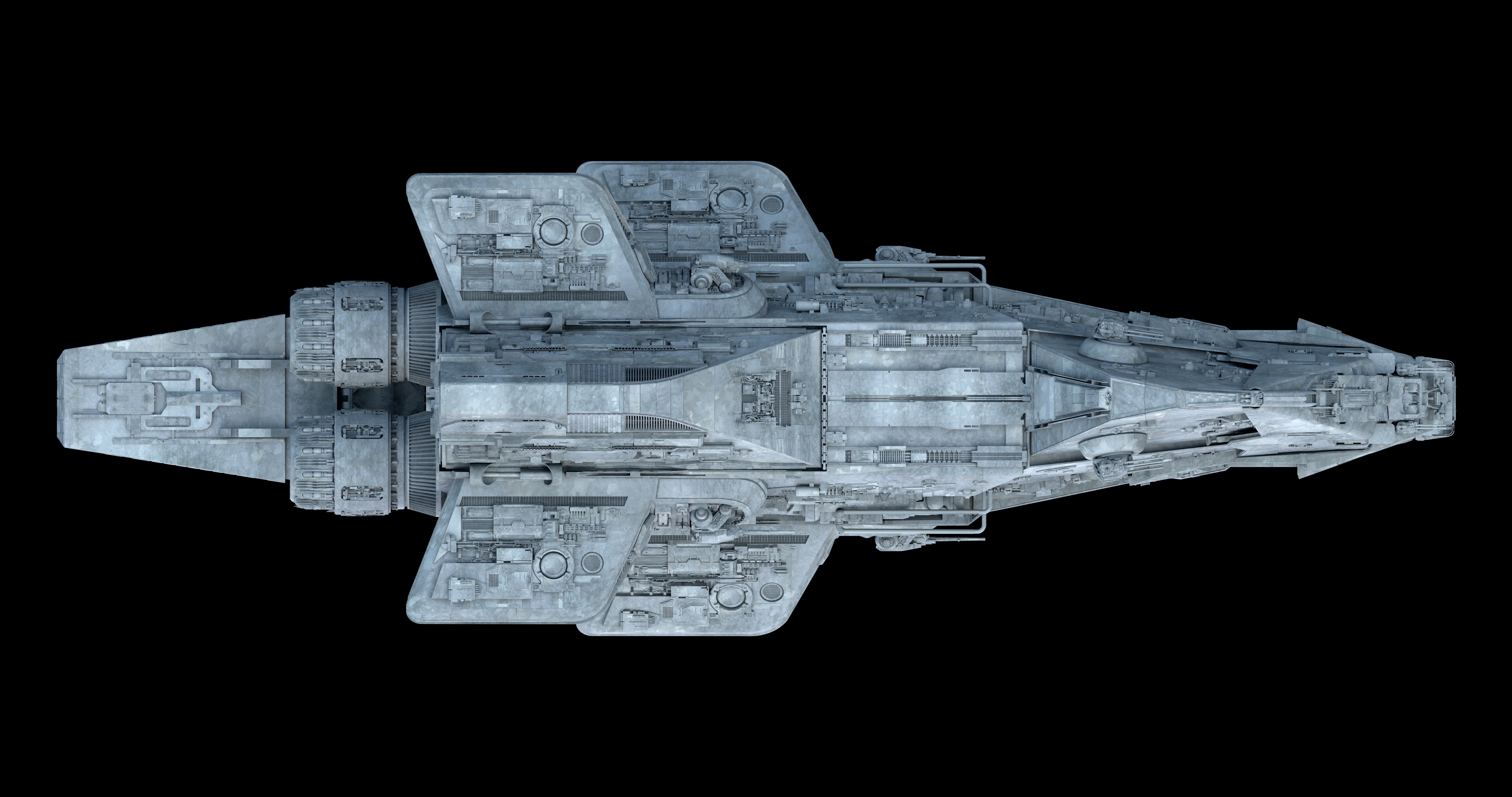 曼达洛式巡洋舰太空船3d模型