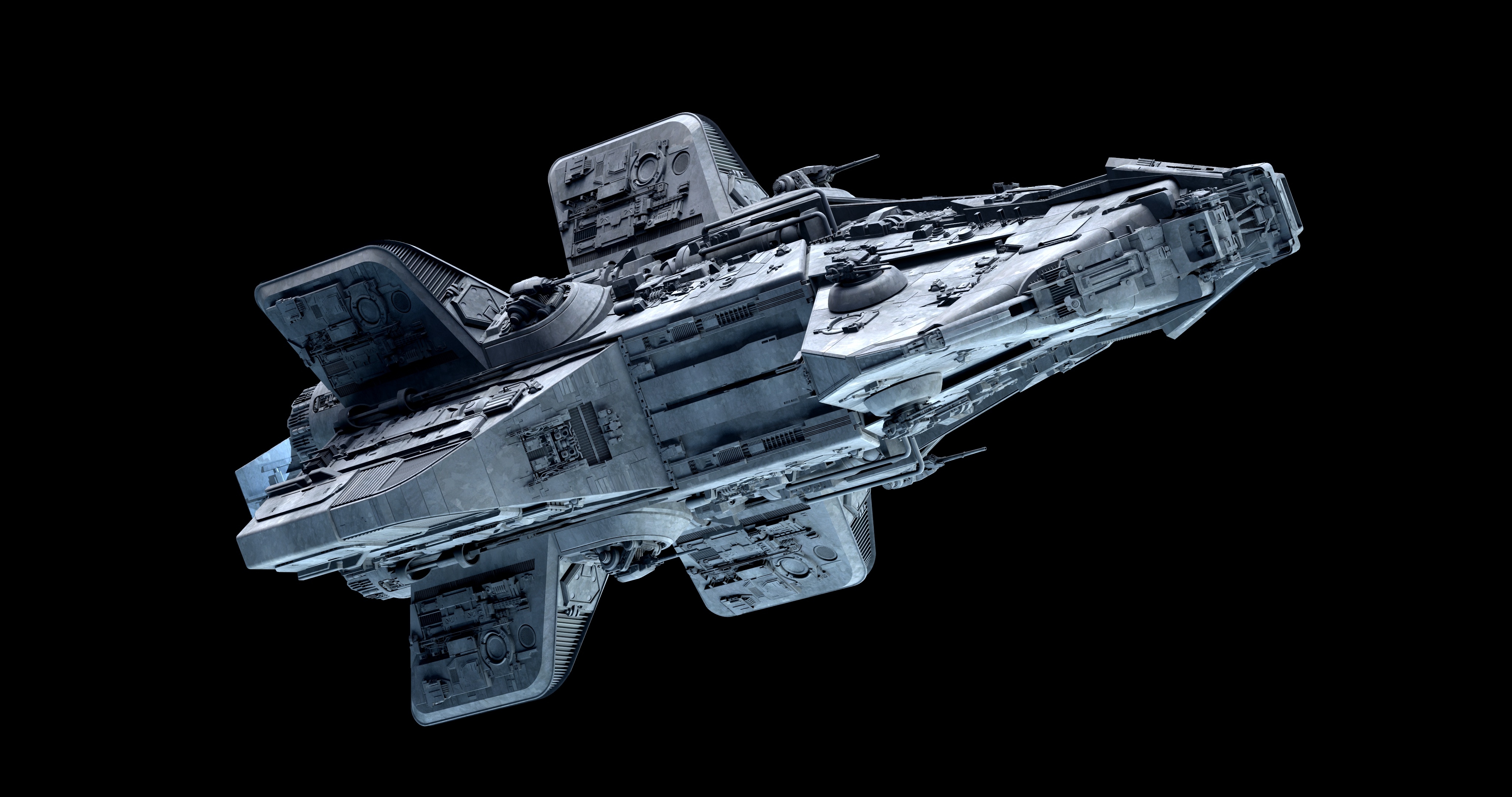曼达洛式巡洋舰太空船3d模型