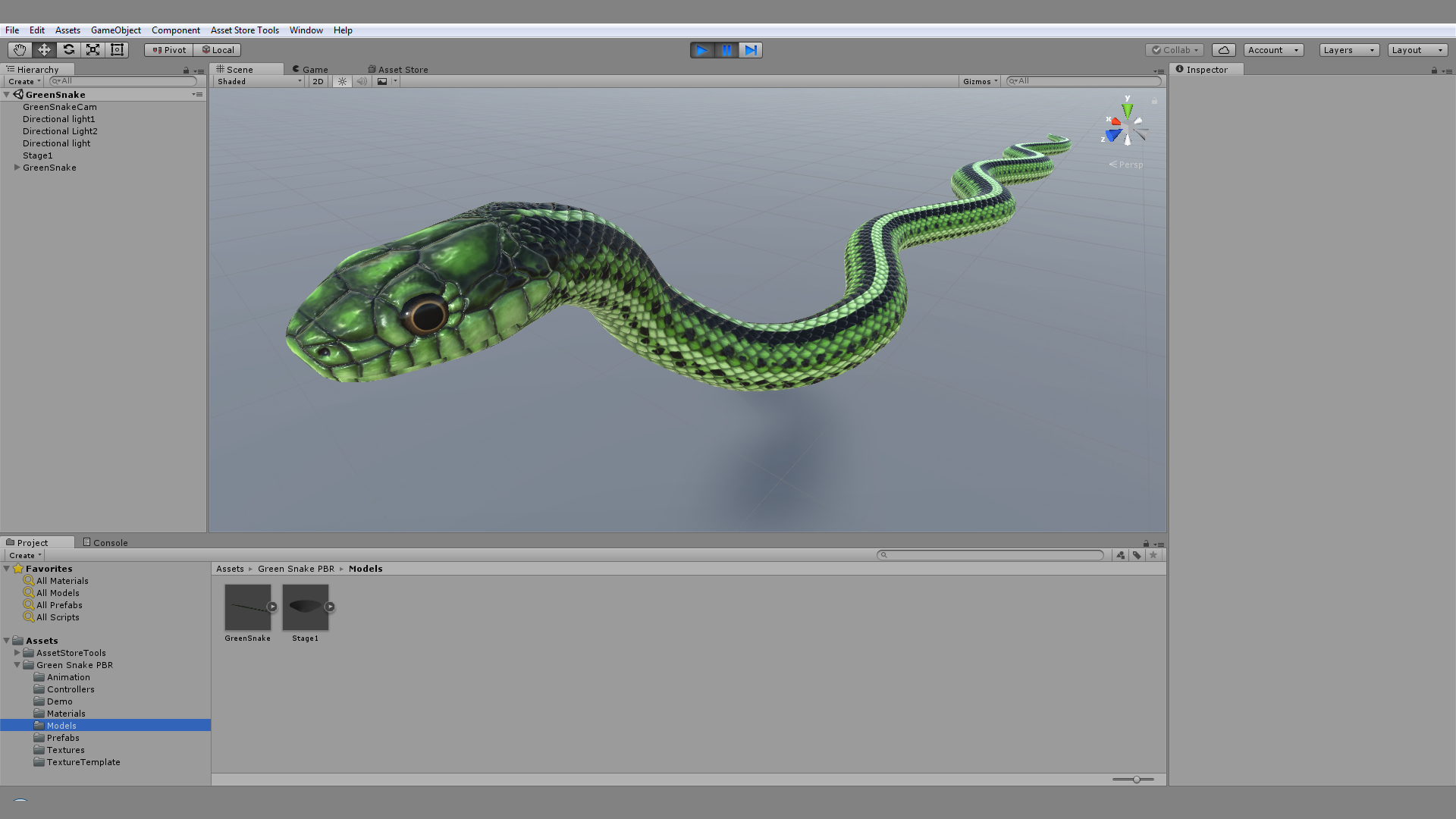 green snake model