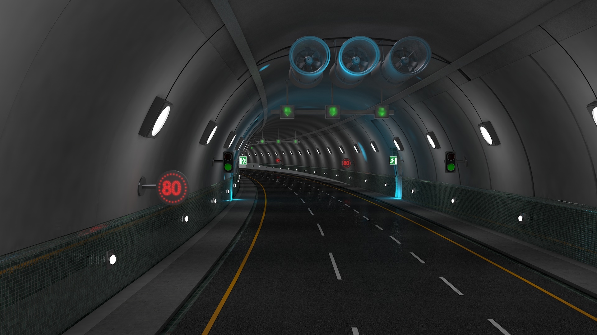 隧道公路3d模型