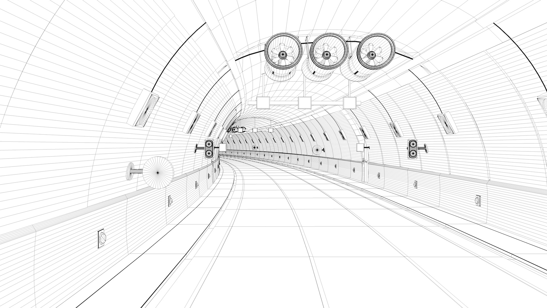 隧道公路3d模型
