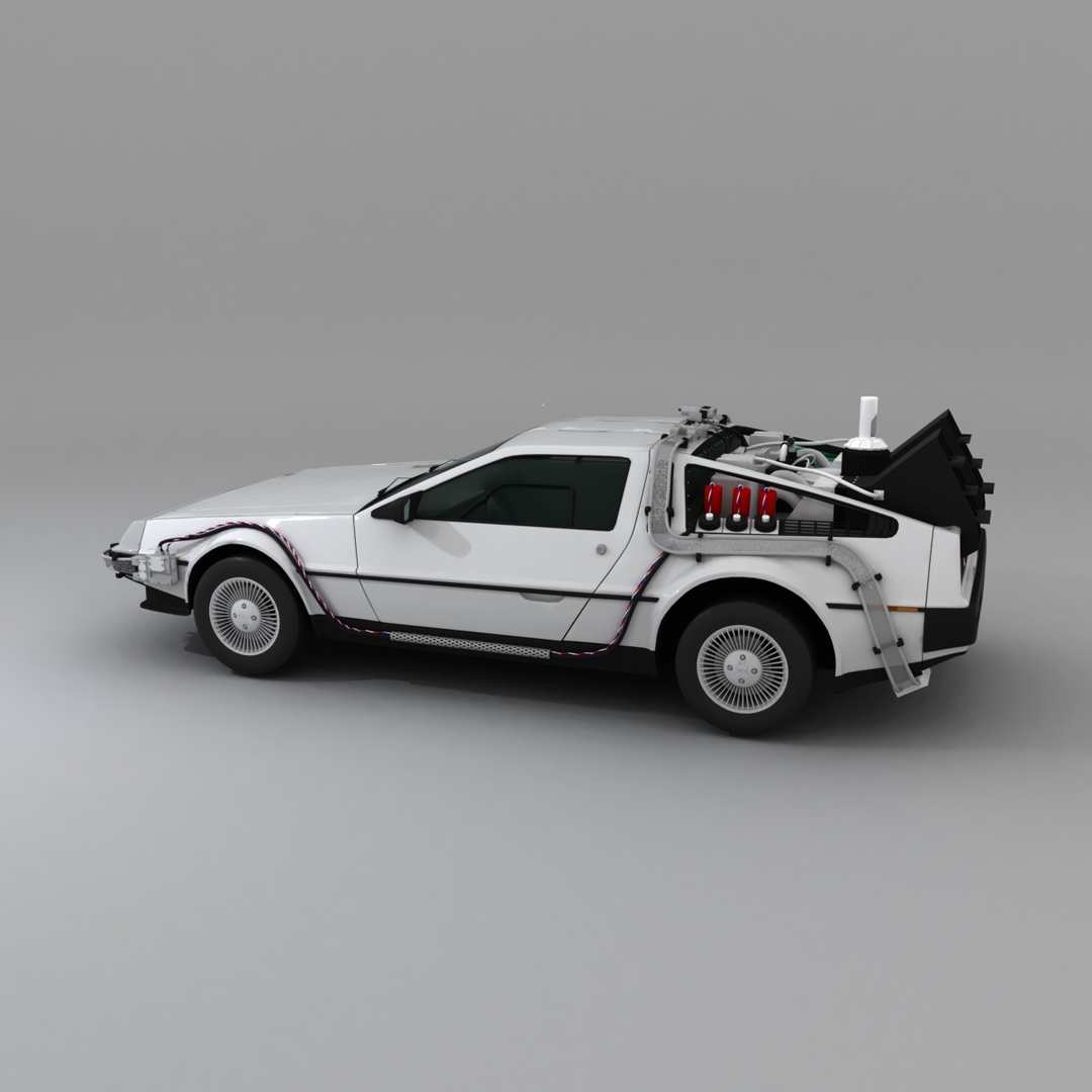 Mod Le D De Delorean Dmc Retour Vers Le Futur Turbosquid