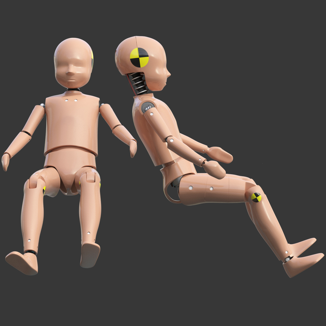 3d model child crash test dummy