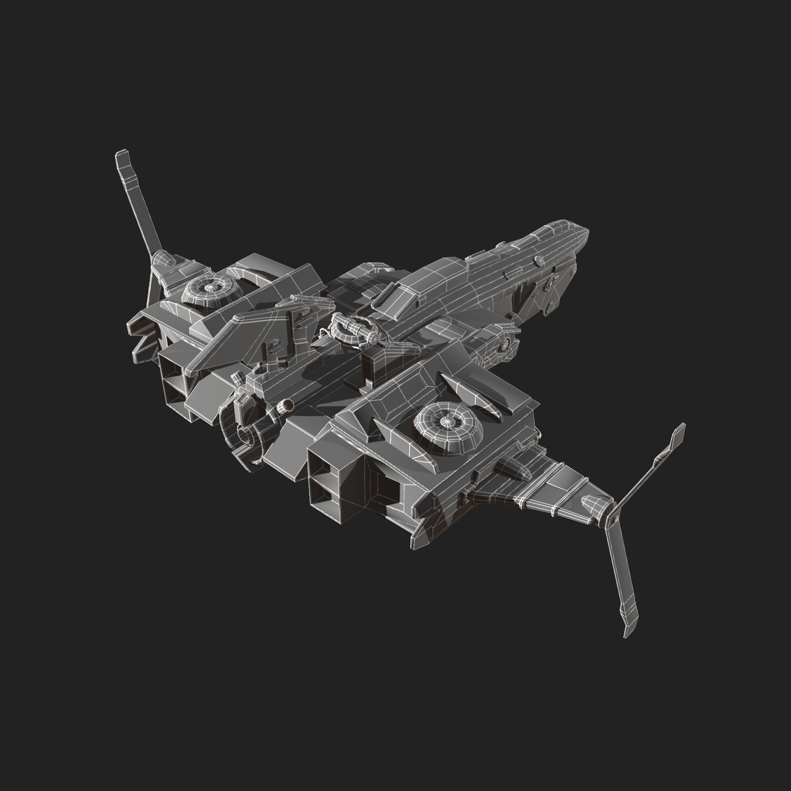 spacecraft 3d model