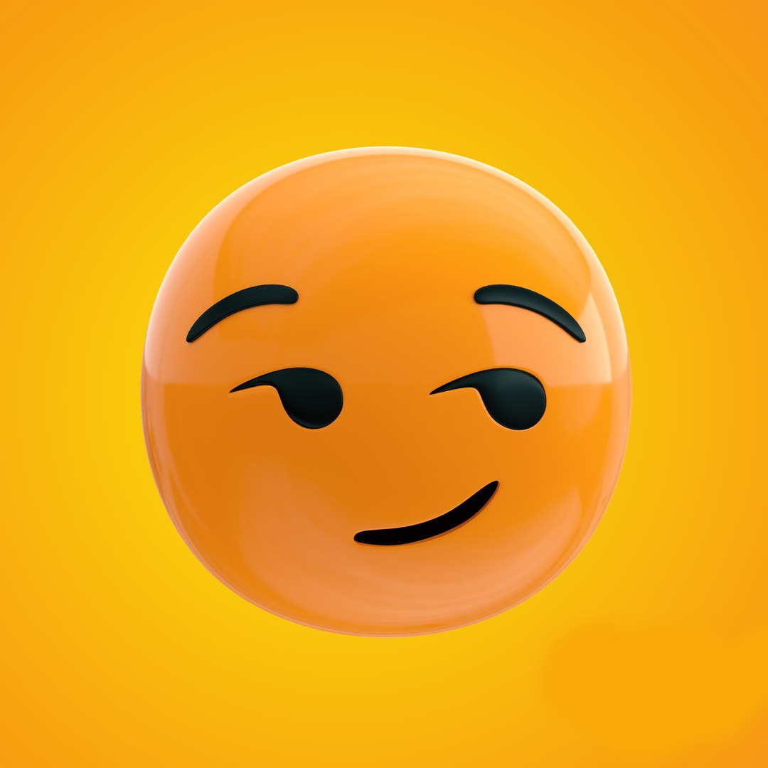 3D Cheeky Emoji TurboSquid 1426694