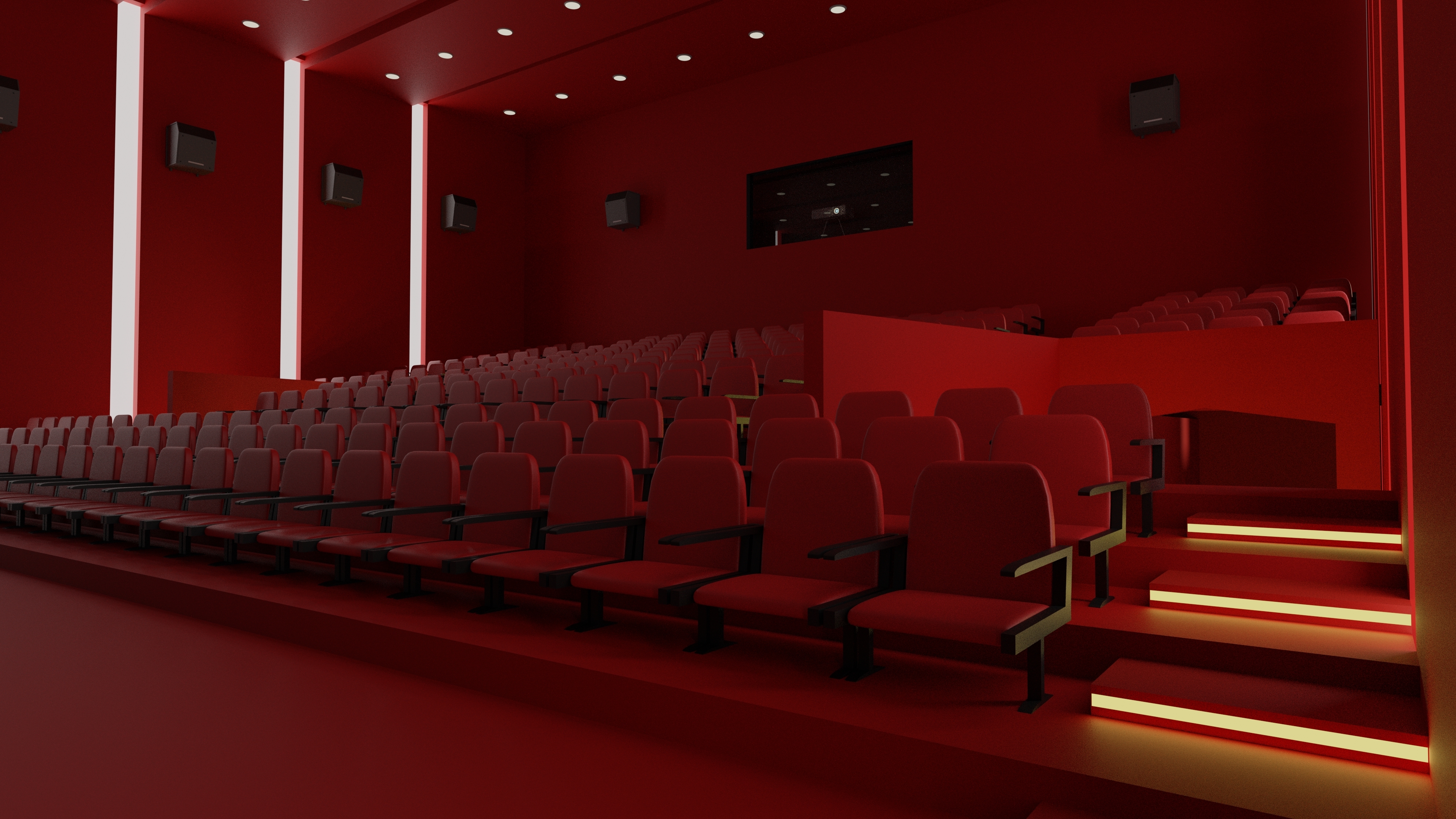 movie theater3d模型