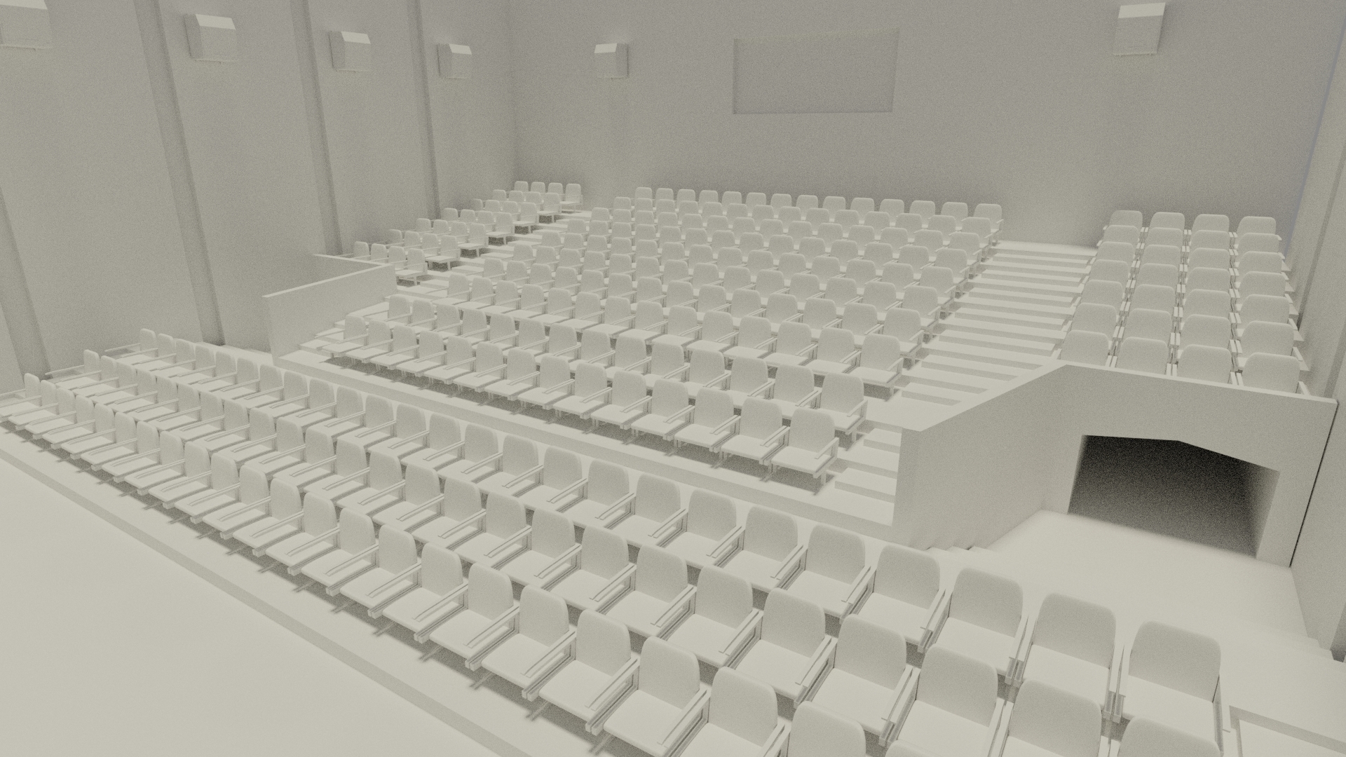 movie theater3d模型
