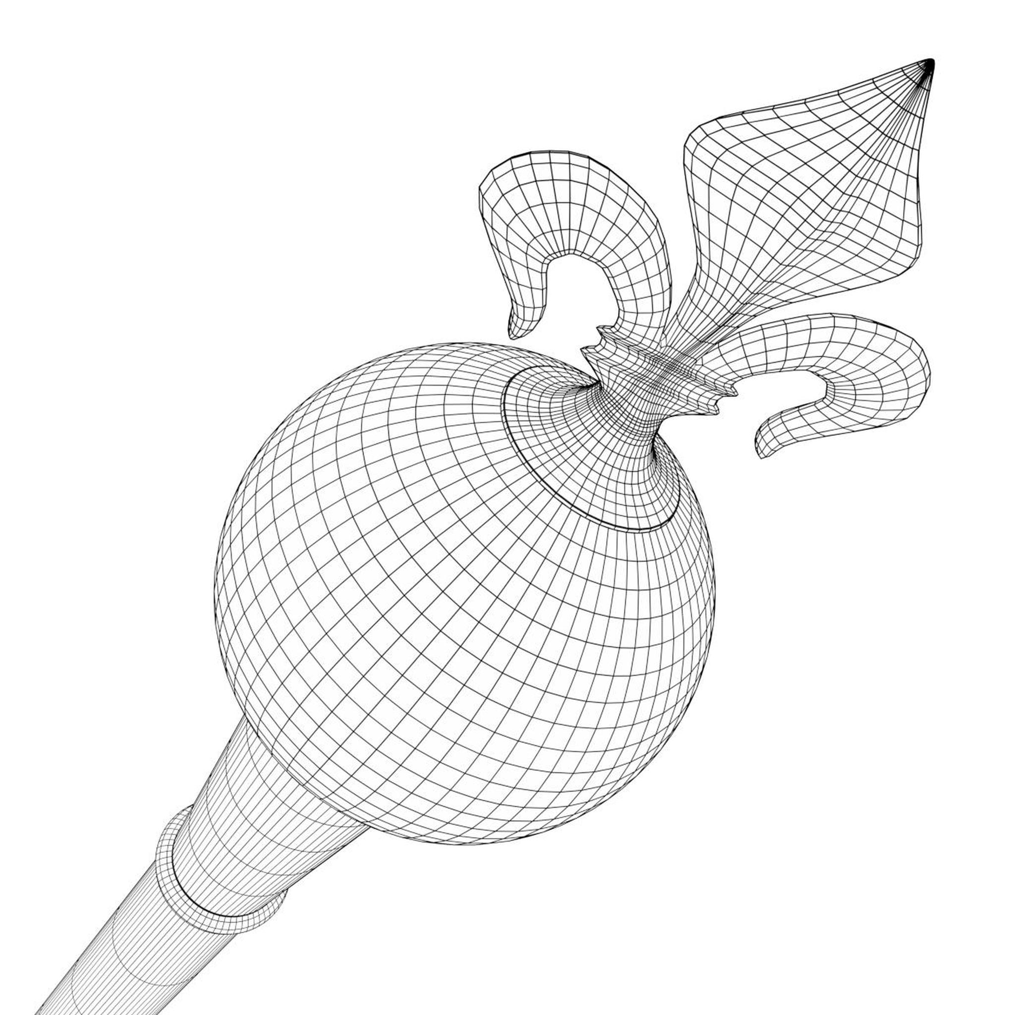 纹章权杖3d模型