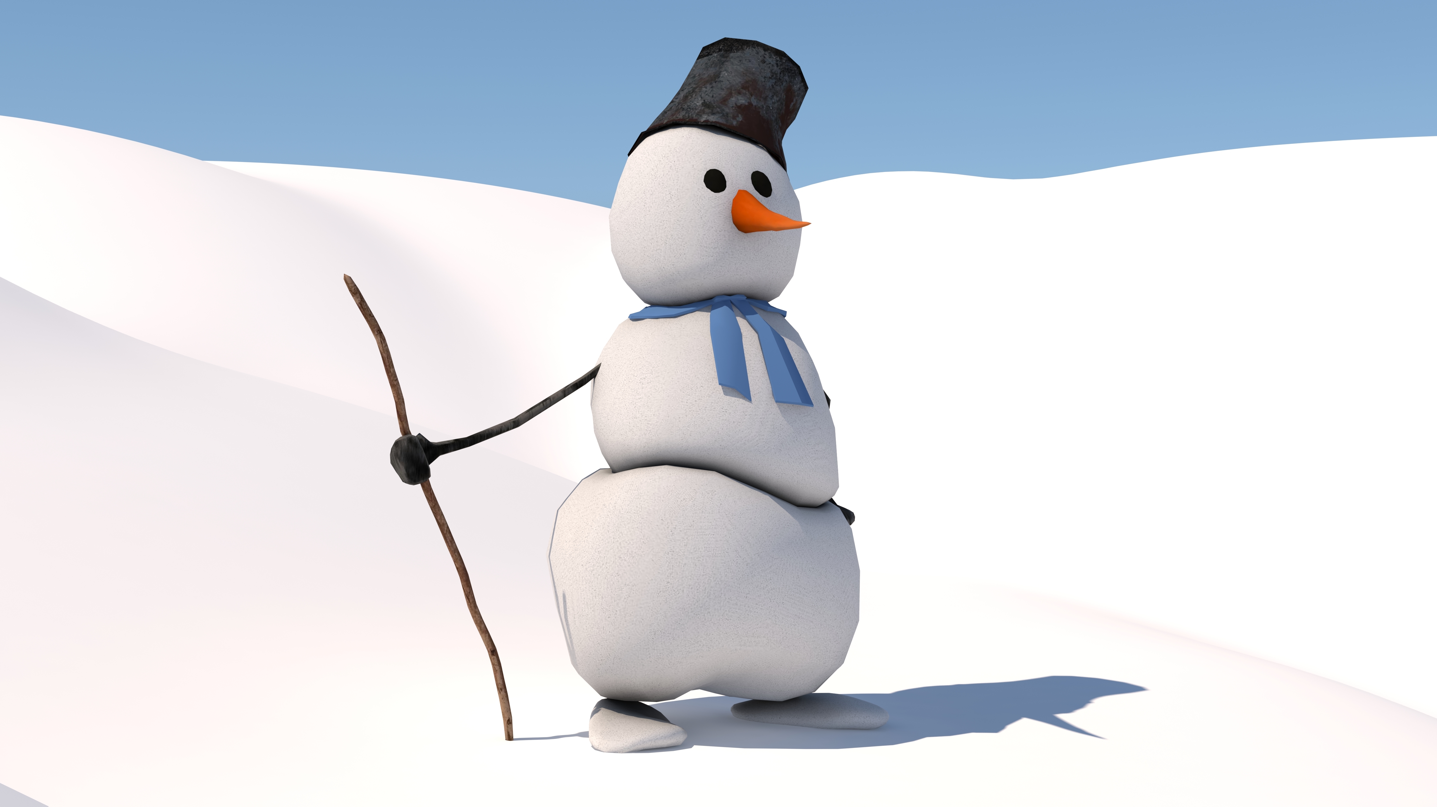 snowman 3d