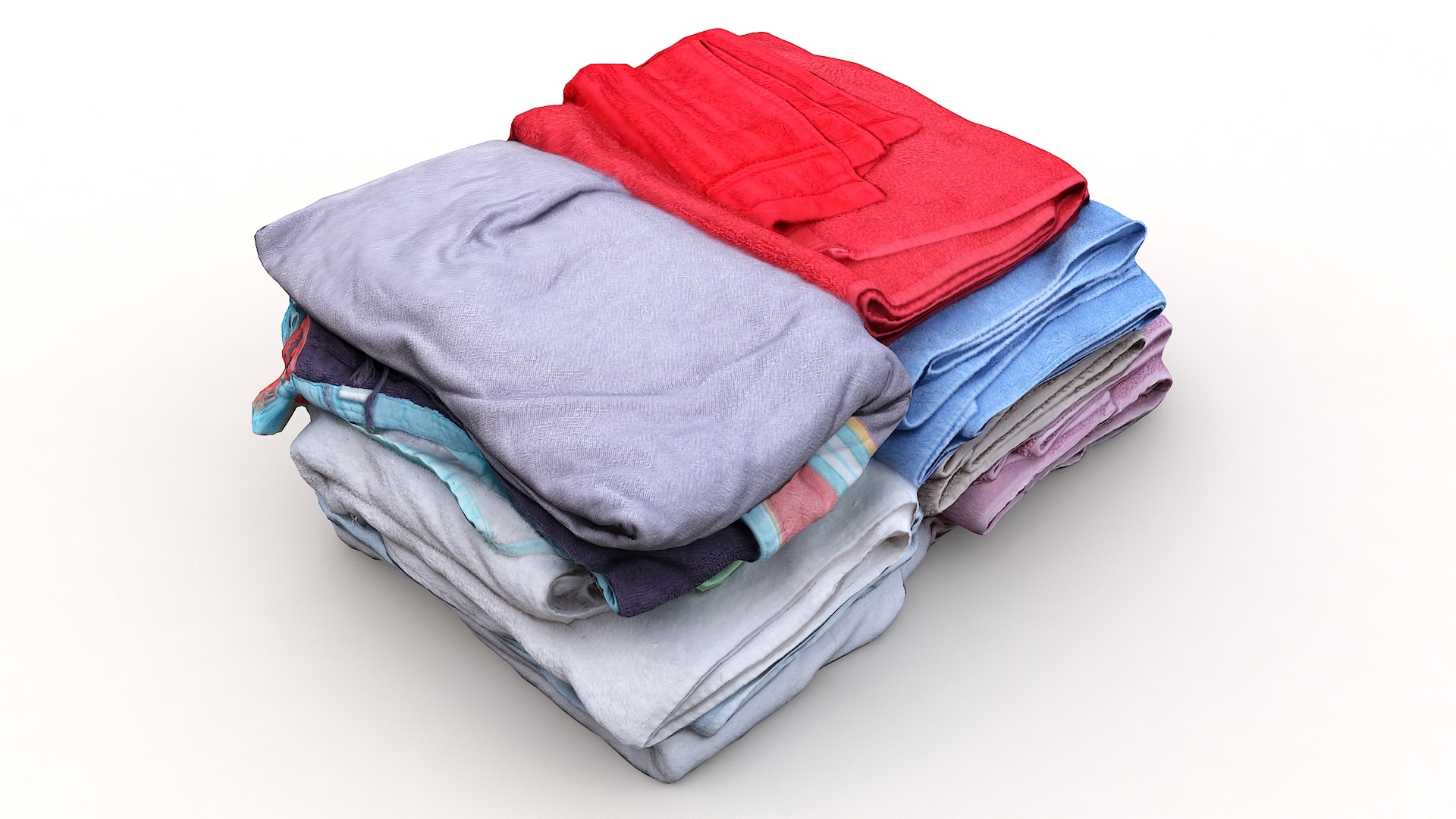 clothes collection 25 towels3d模型