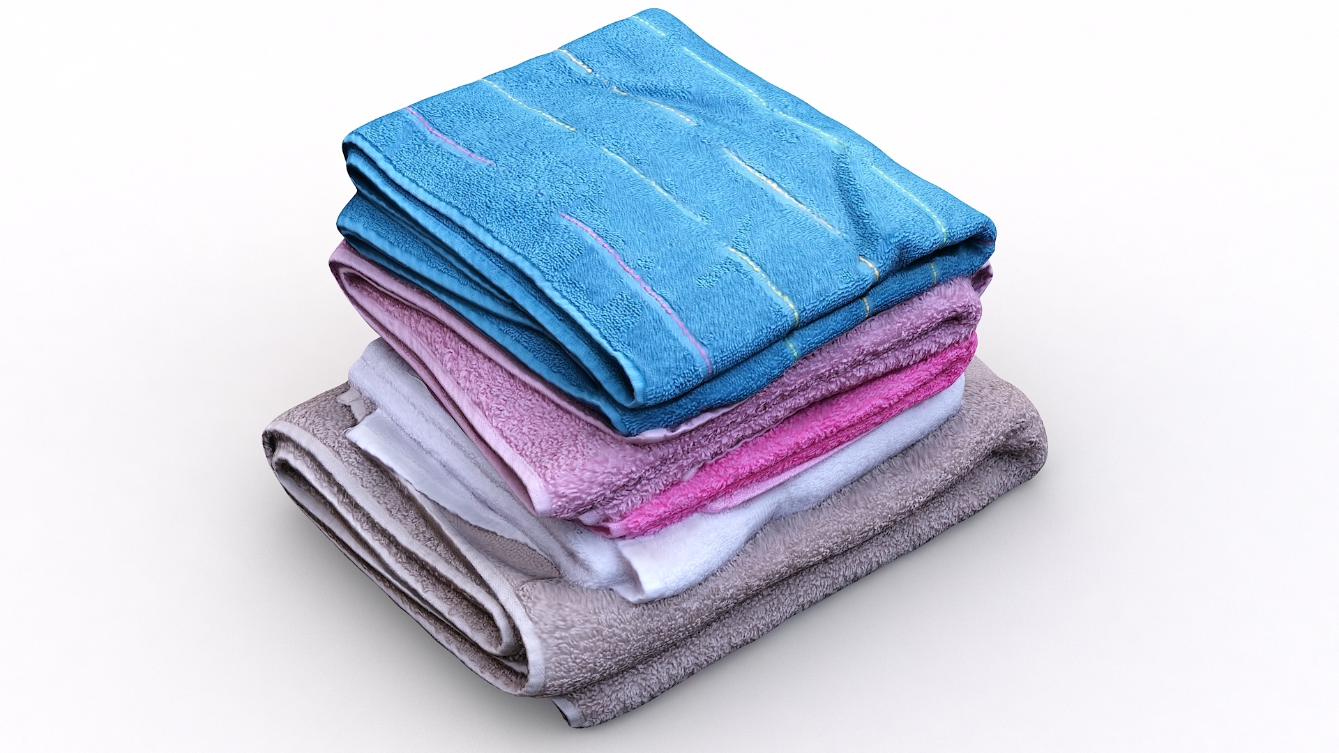 clothes collection 25 towels3d模型