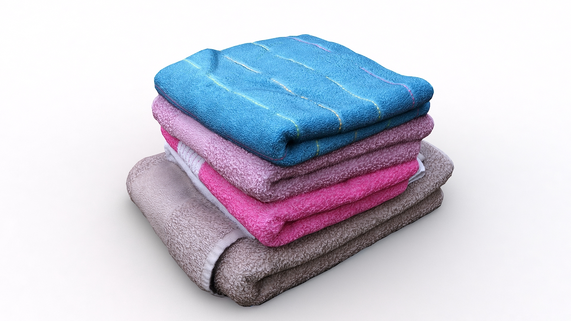 clothes collection 25 towels3d模型