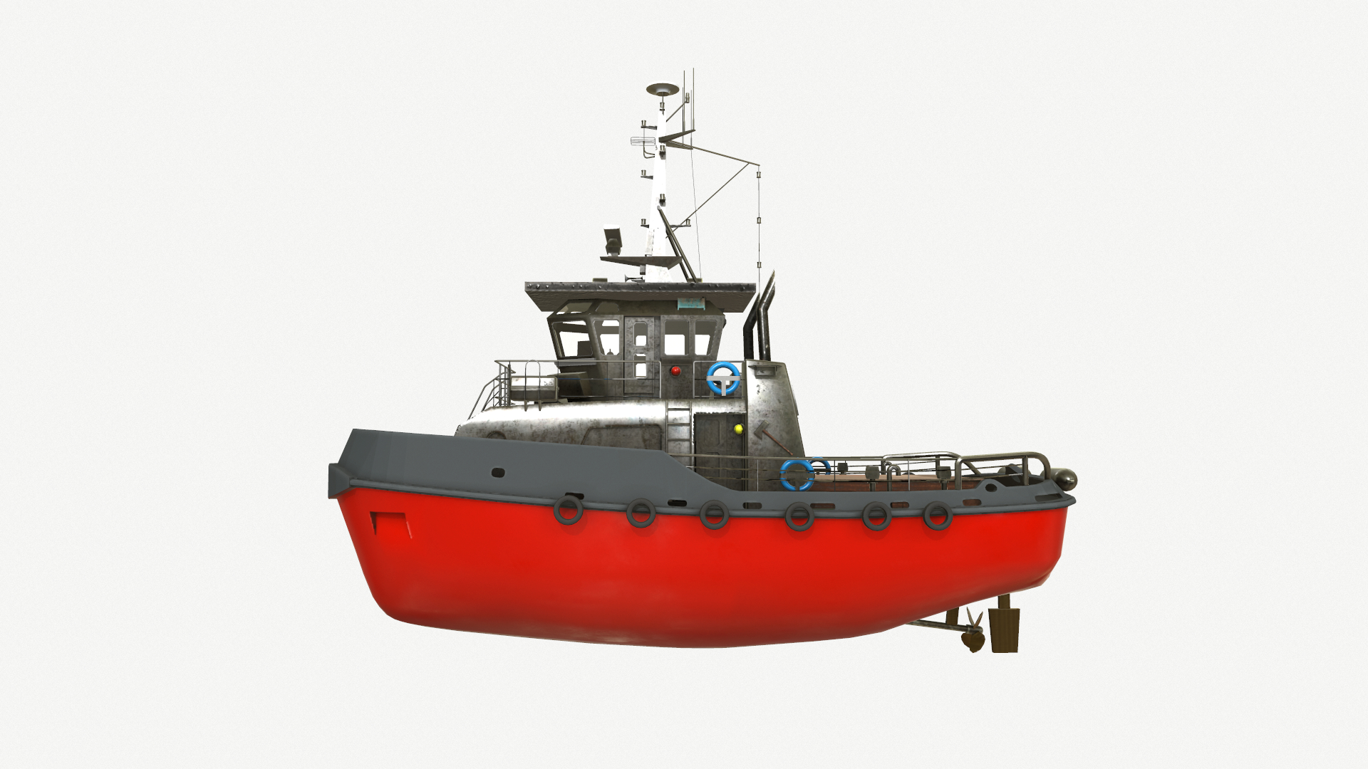 tug boat3d模型