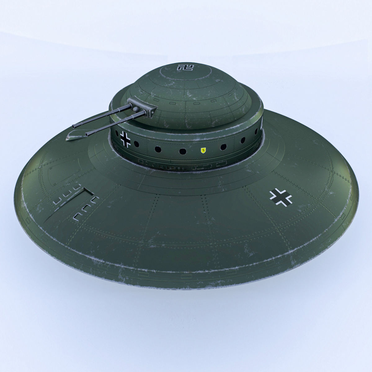 nazi ufo haunebu 23d模型