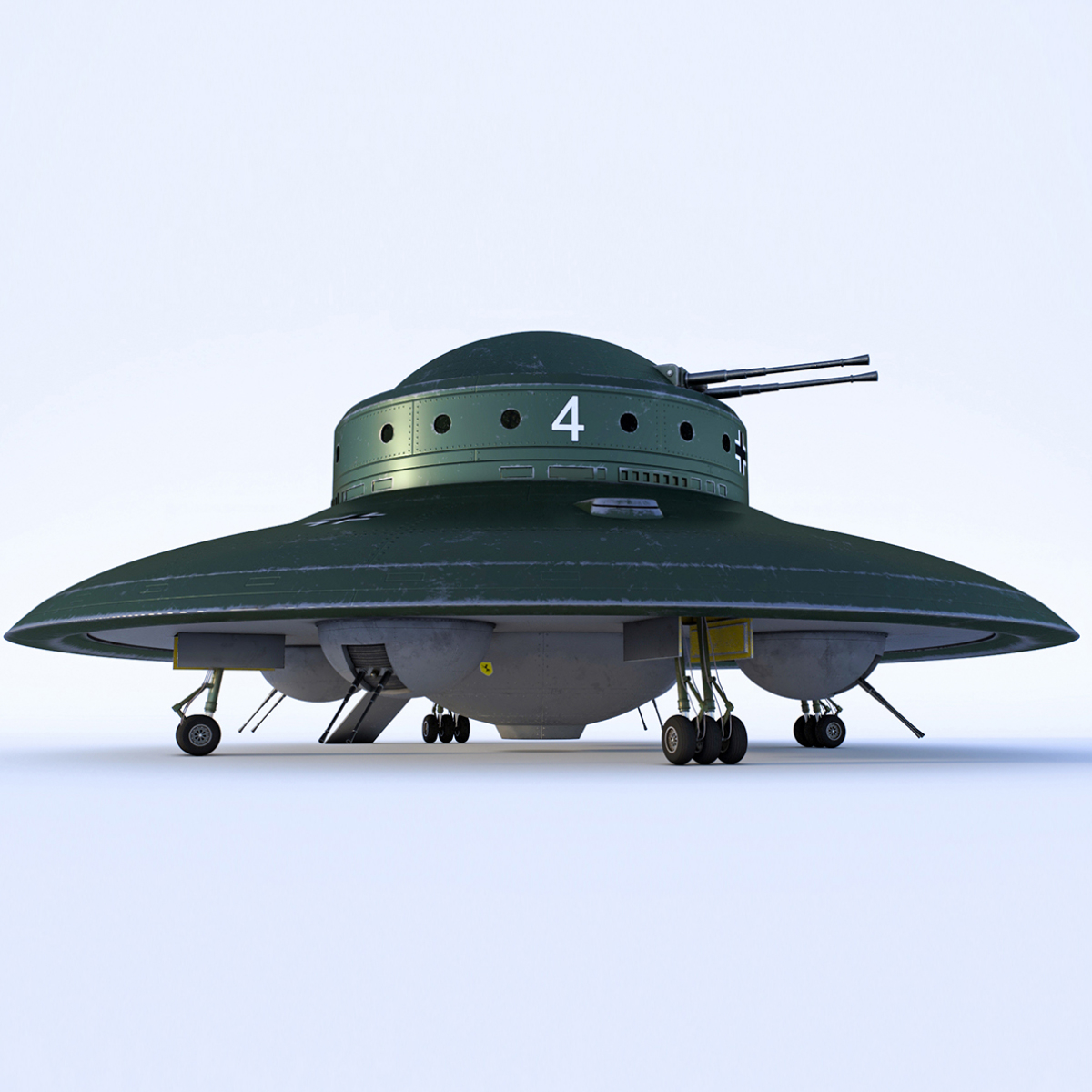 nazi ufo haunebu 23d模型