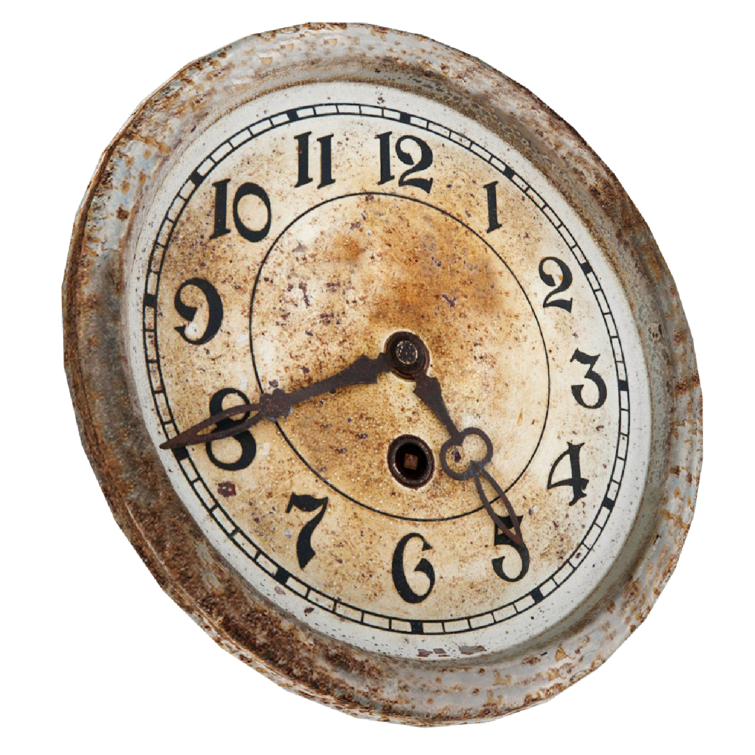 Rusty Wall Clock Model Turbosquid