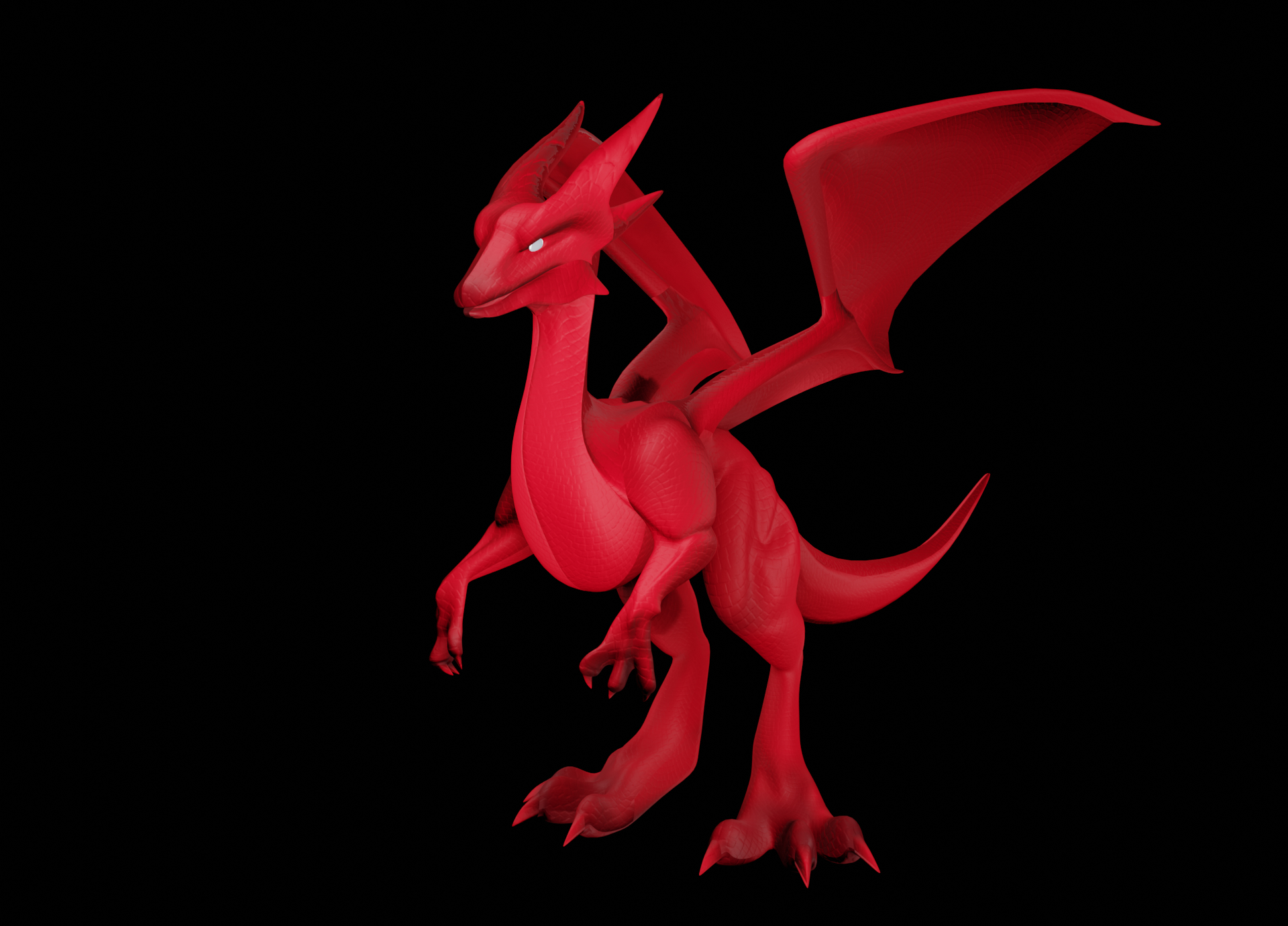 small fire dragon3d模型