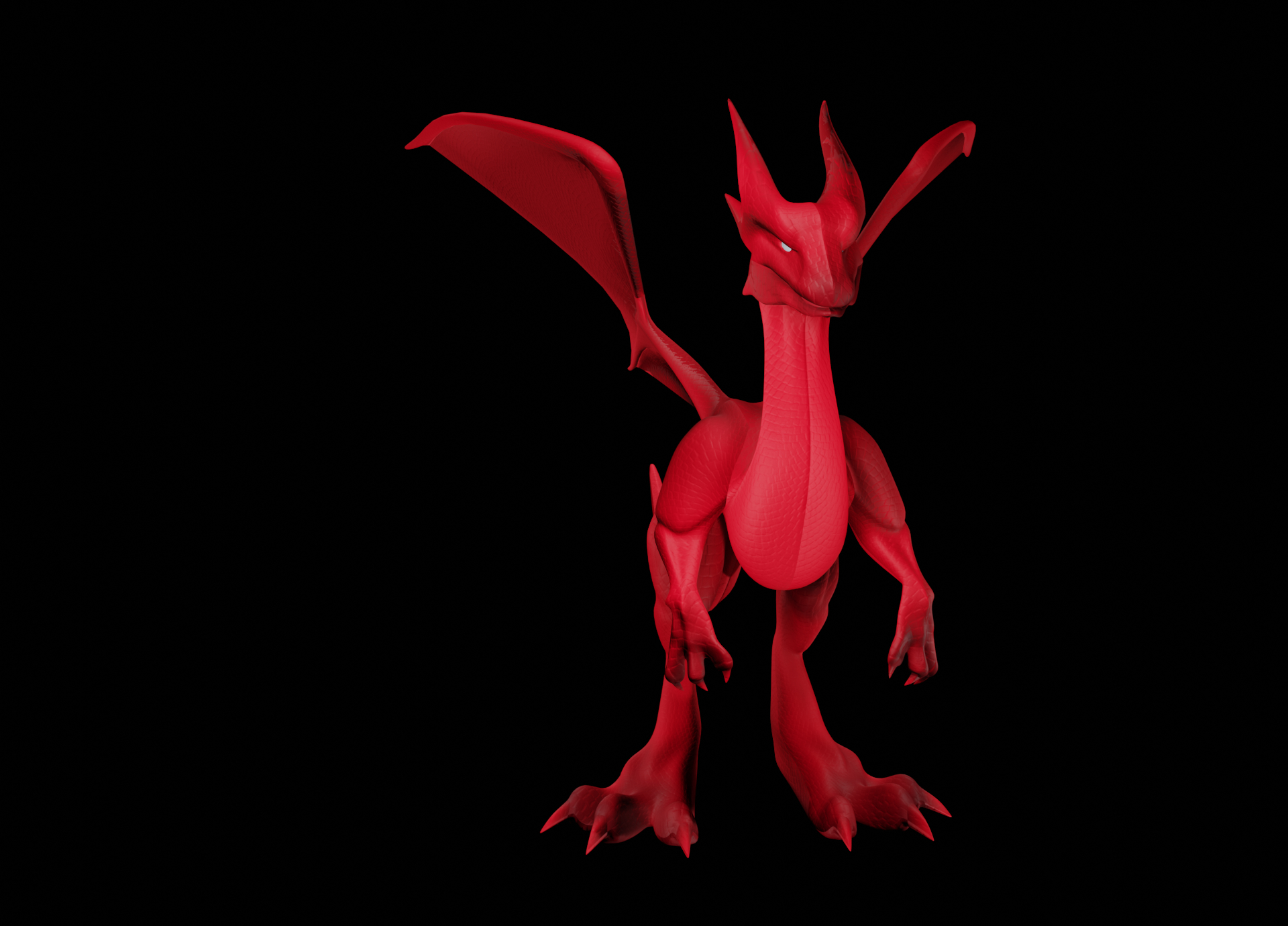 small fire dragon3d模型