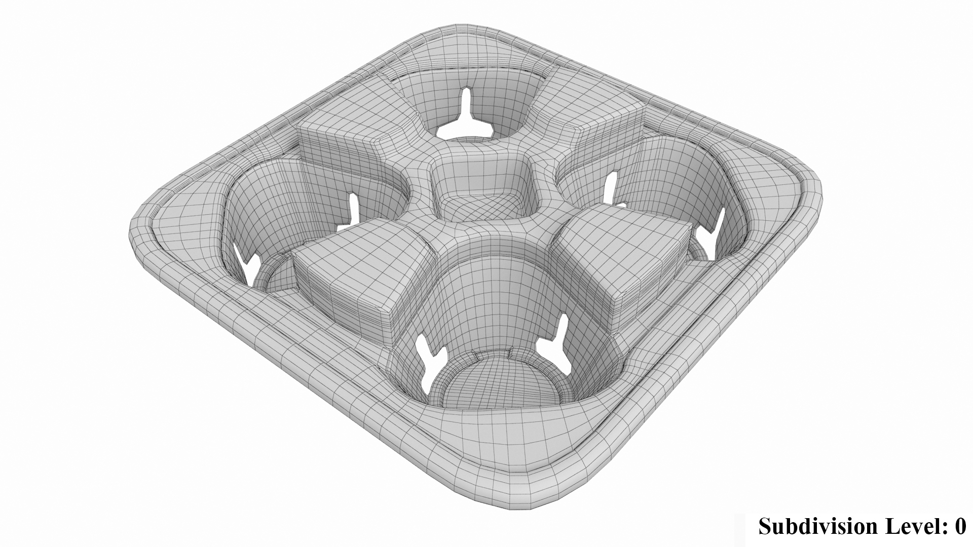 soda cups tray3d模型