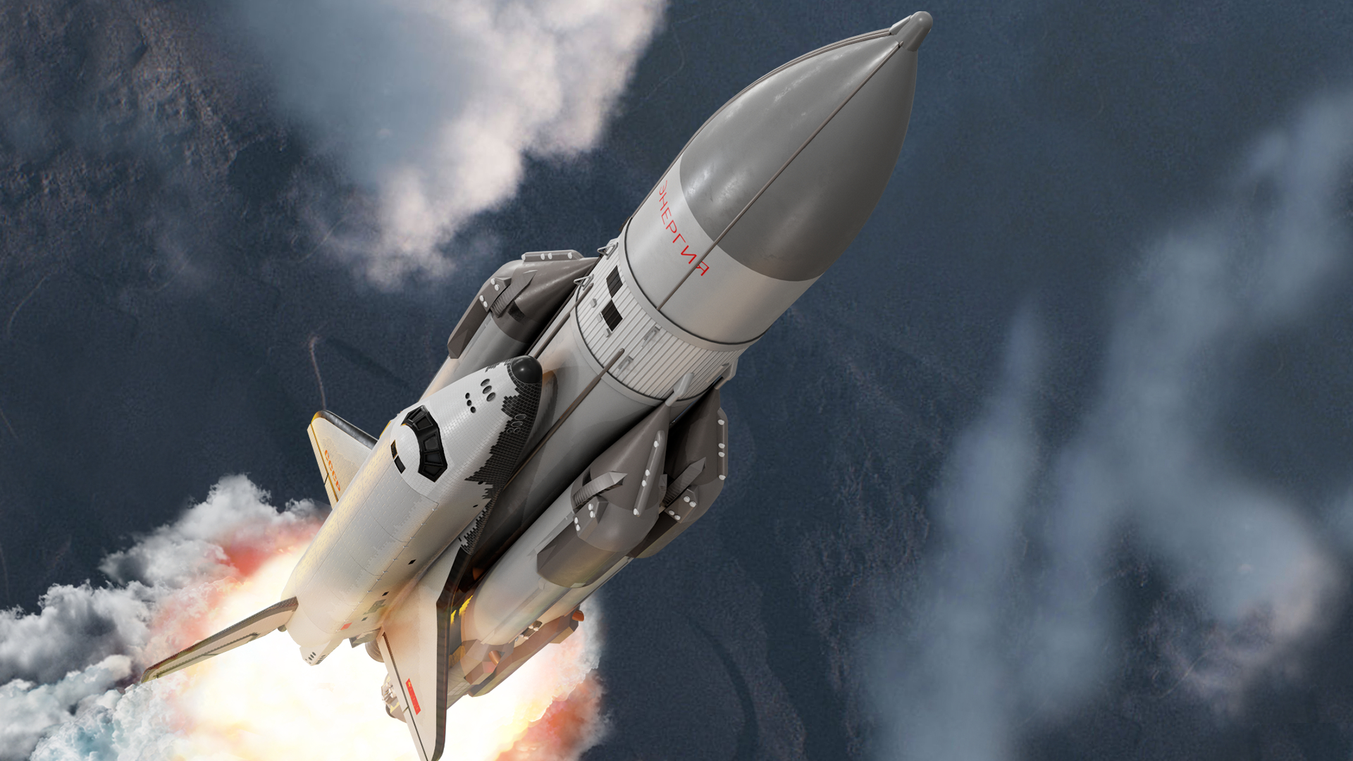 buran spaceplane & energia rocket3d模型