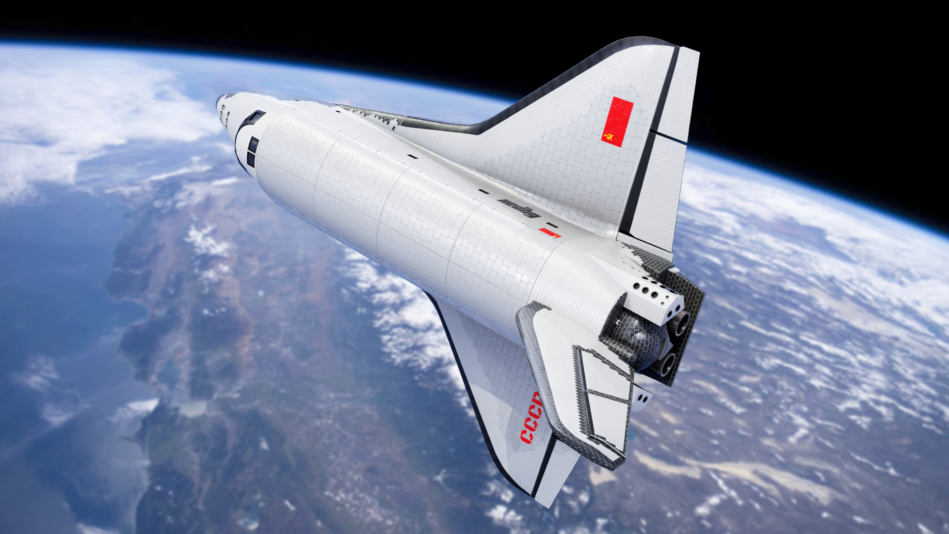 buran spaceplane & energia rocket3d模型