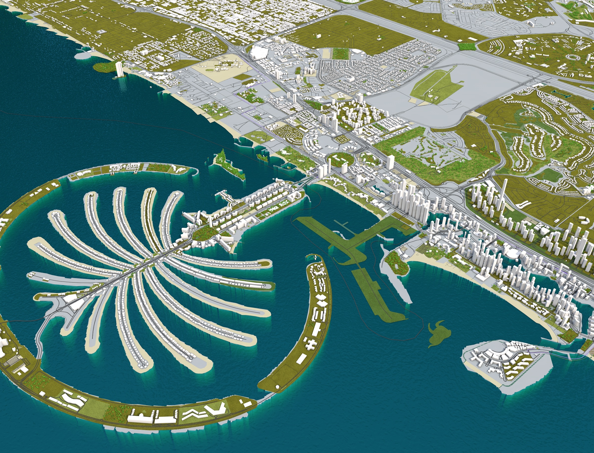 dubai city3d模型