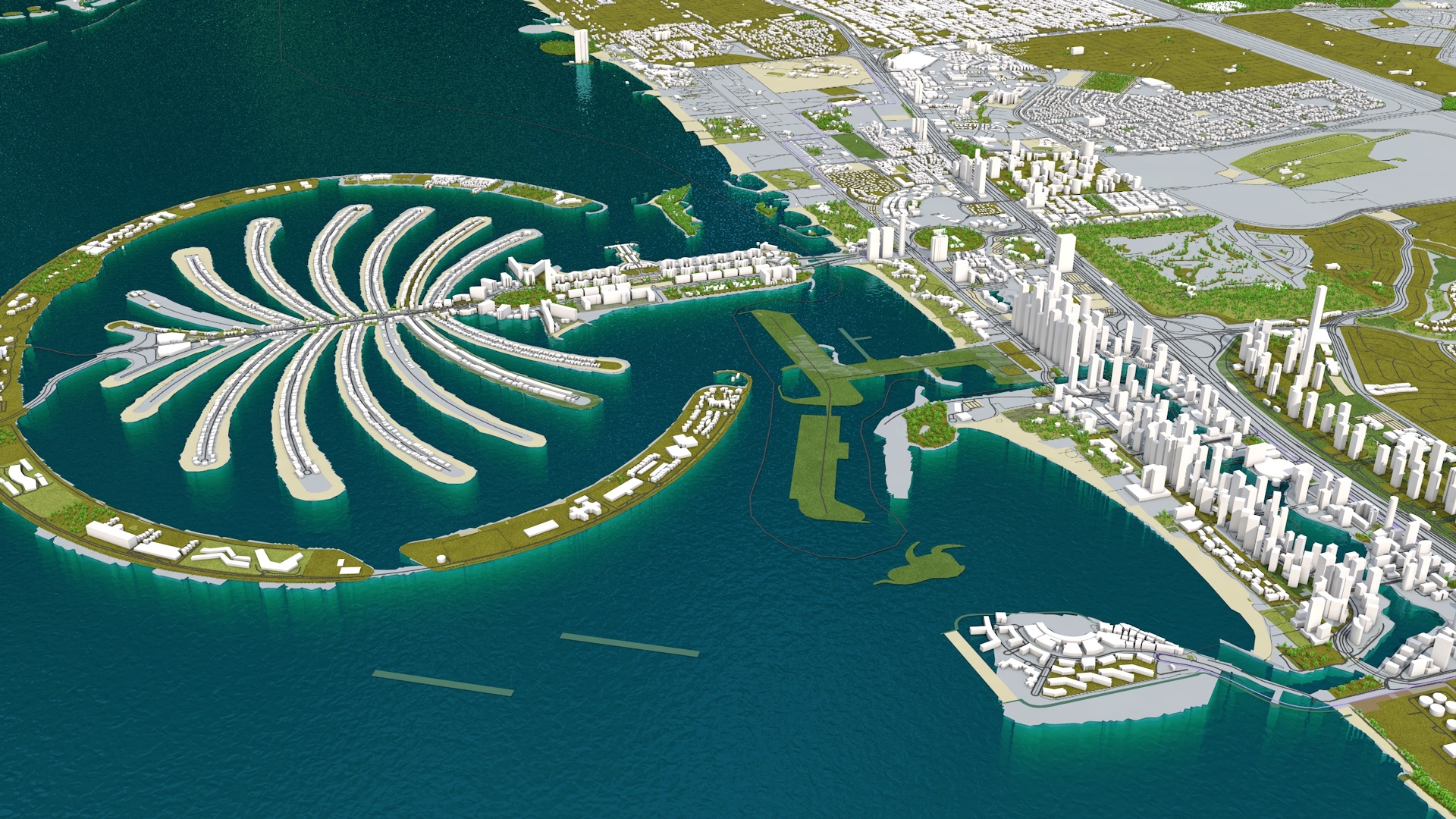 dubai city3d模型