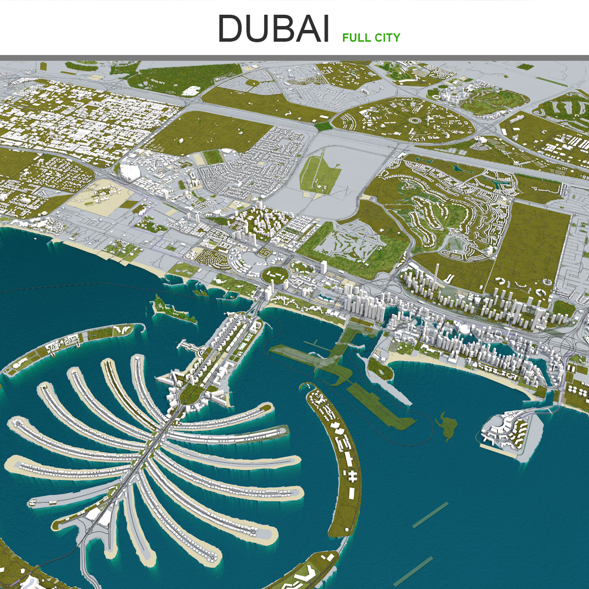 dubai city3d模型