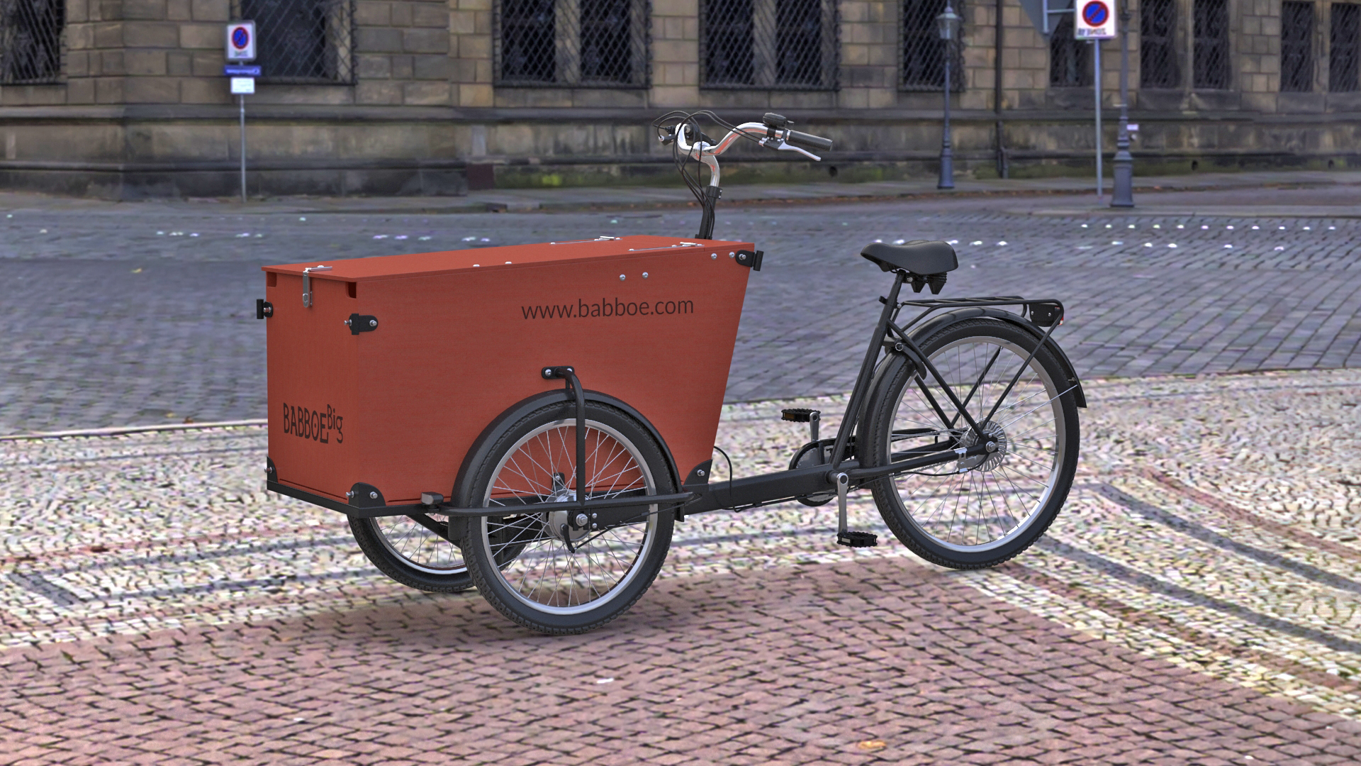 babboe transporter cargo bike3d模型