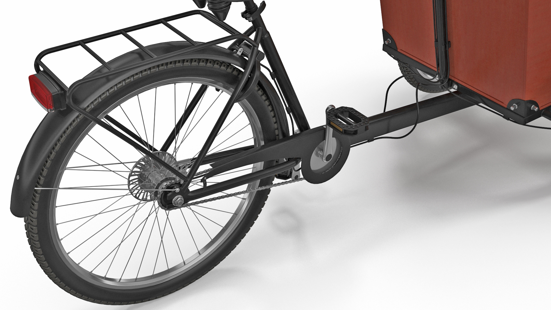 babboe transporter cargo bike3d模型
