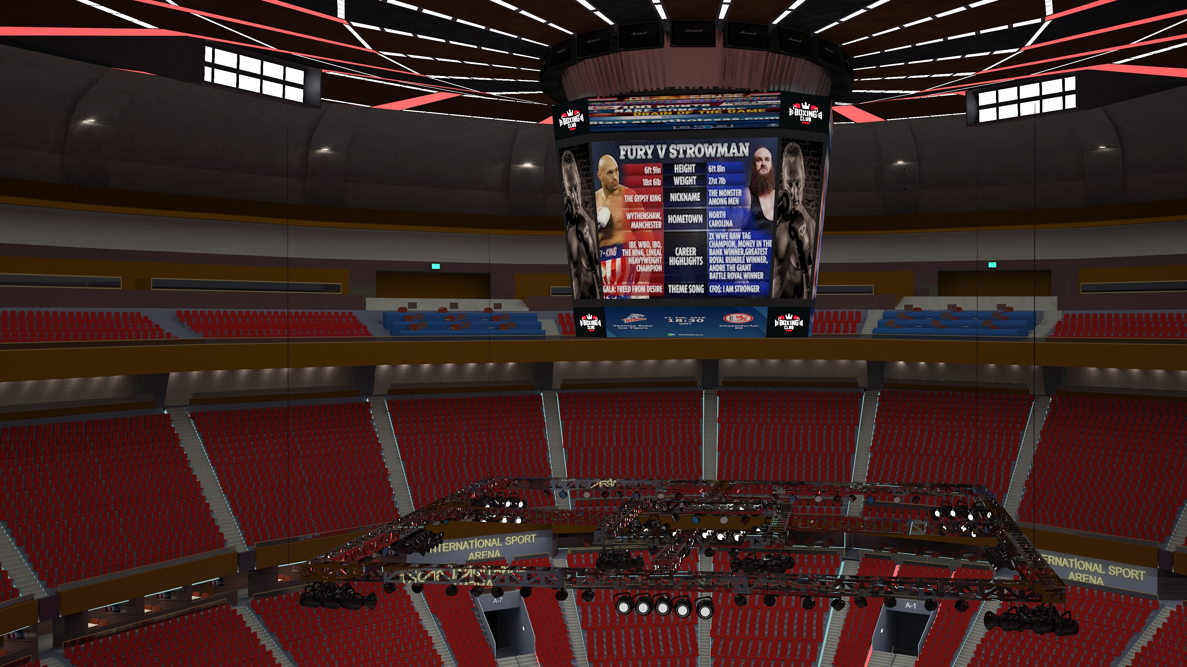boxing arena collection3d模型