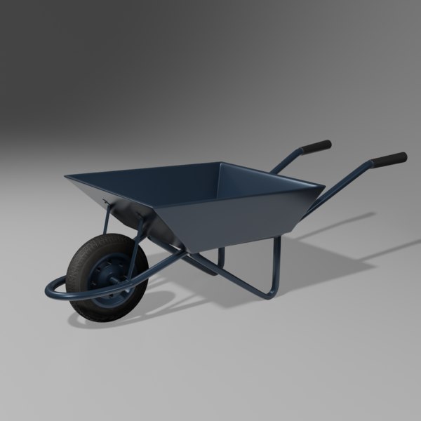 Modelo D Carretilla De Mano Low Poly Turbosquid